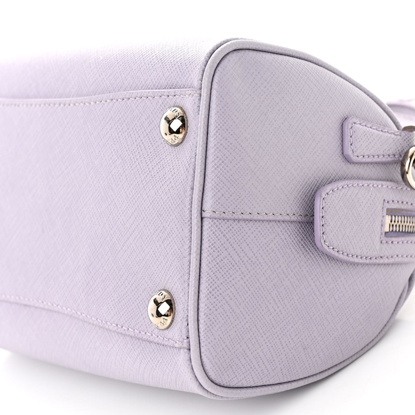 Saffiano Lux Top Handle Crossbody Bag Glicine