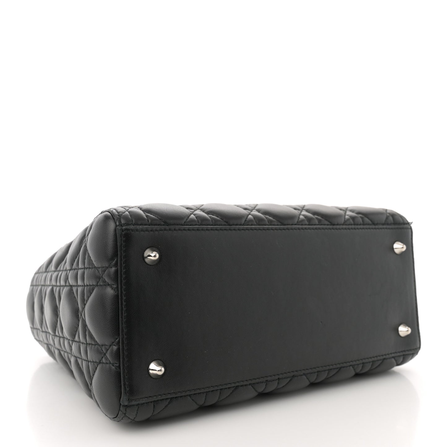 Lambskin Cannage Medium Lady Dior Black