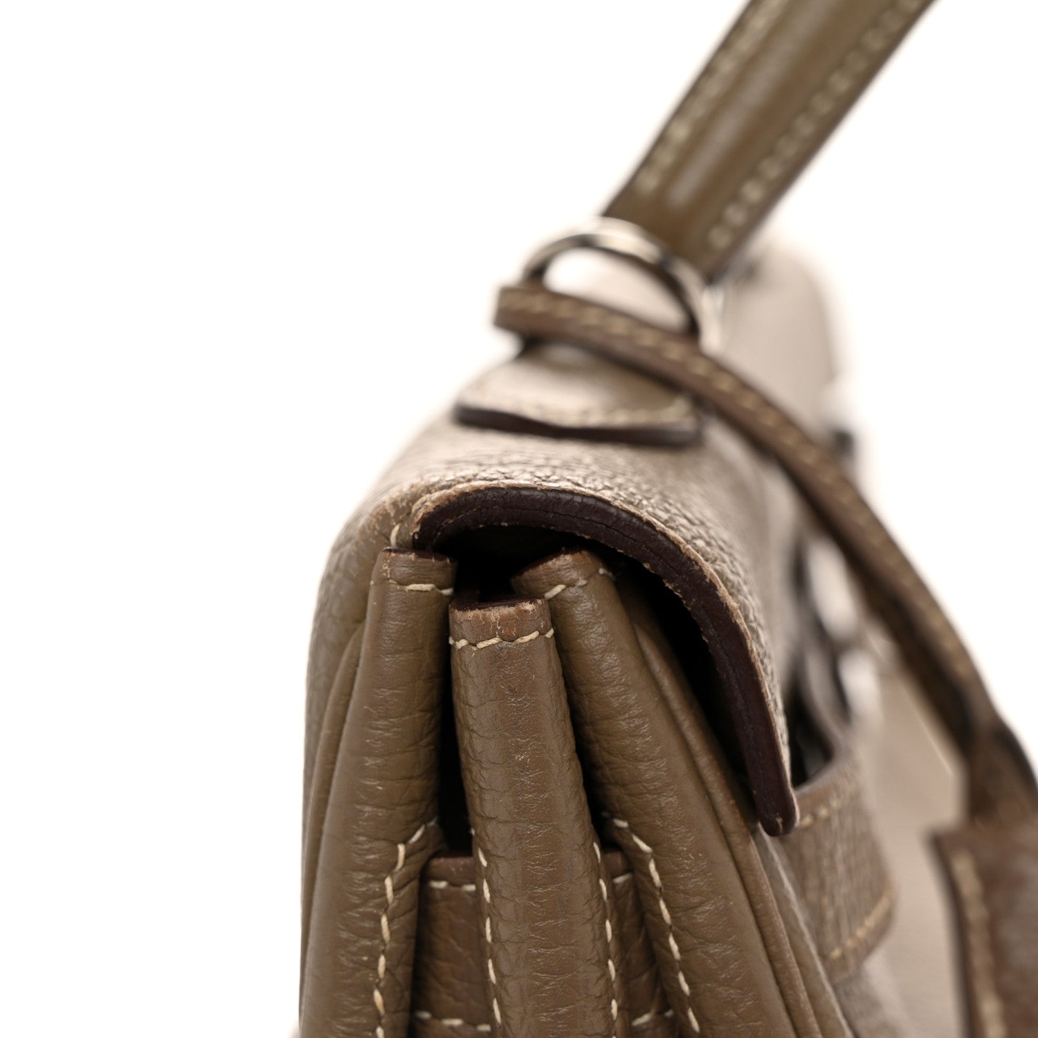 Hermes Togo Kelly Retourne 35 Etoupe 12 of 14