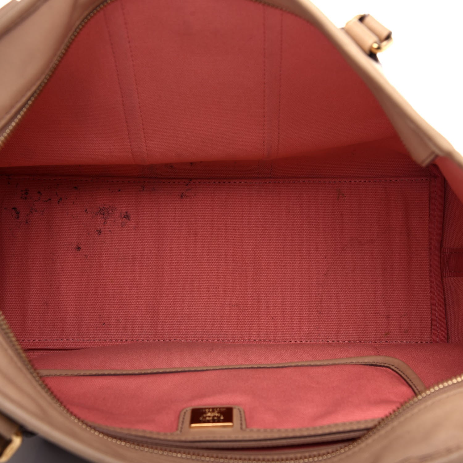MCM Visetos Striped Tote Beige 5 of 10