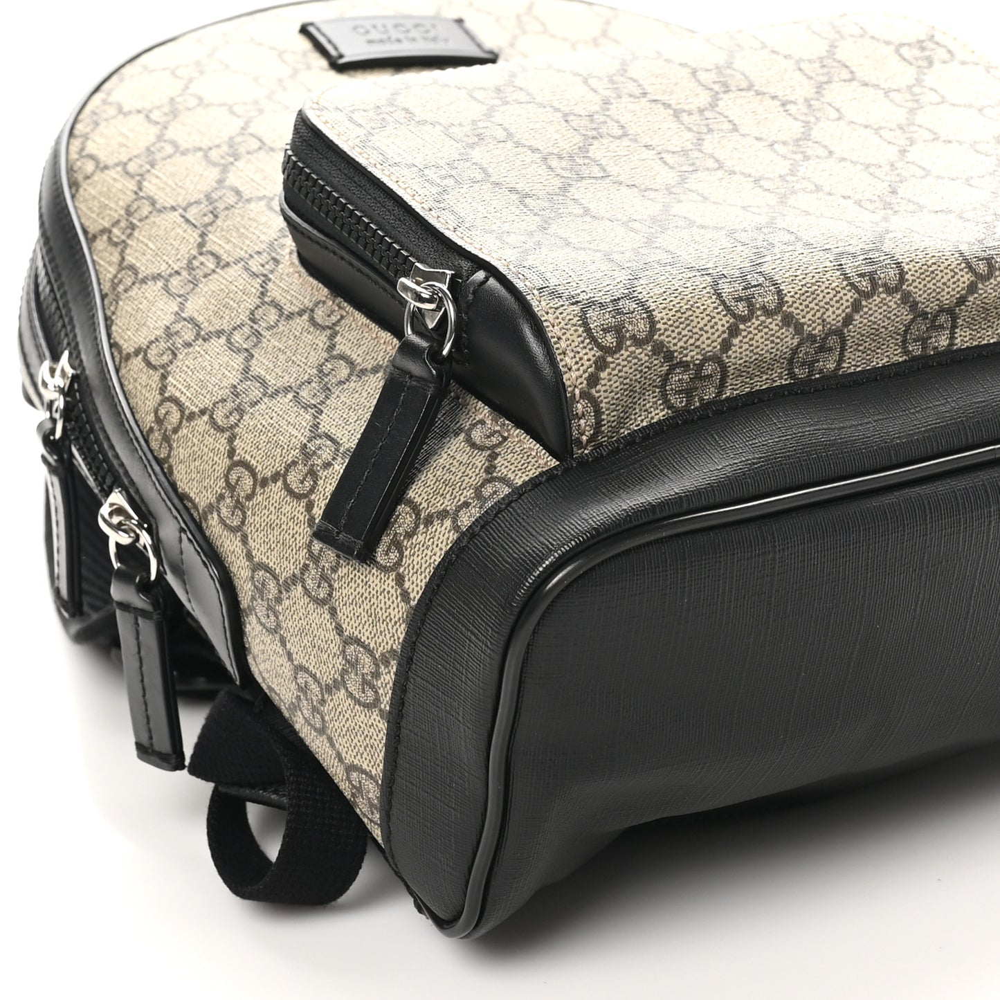GG Supreme Monogram Small Eden Day Backpack Black