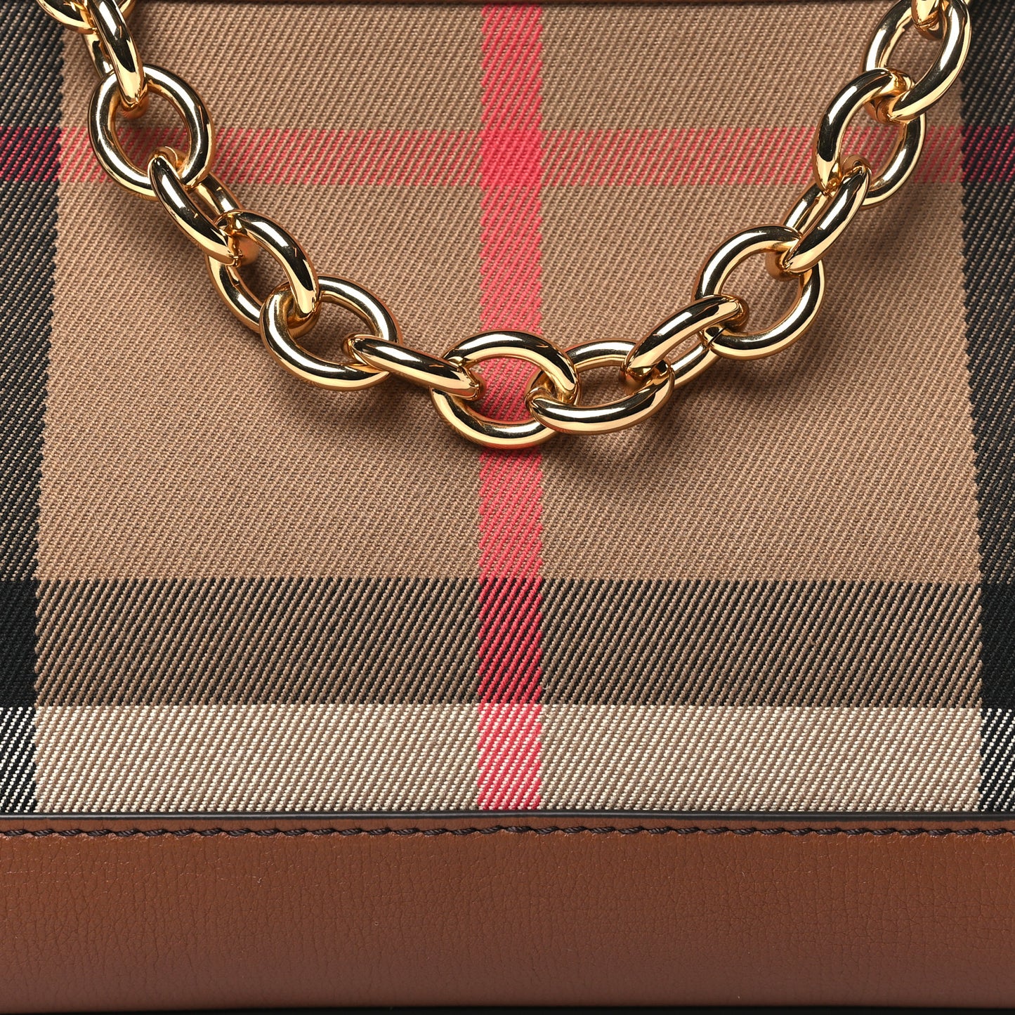 Derby House Check Abingdon Convertible Clutch Tan