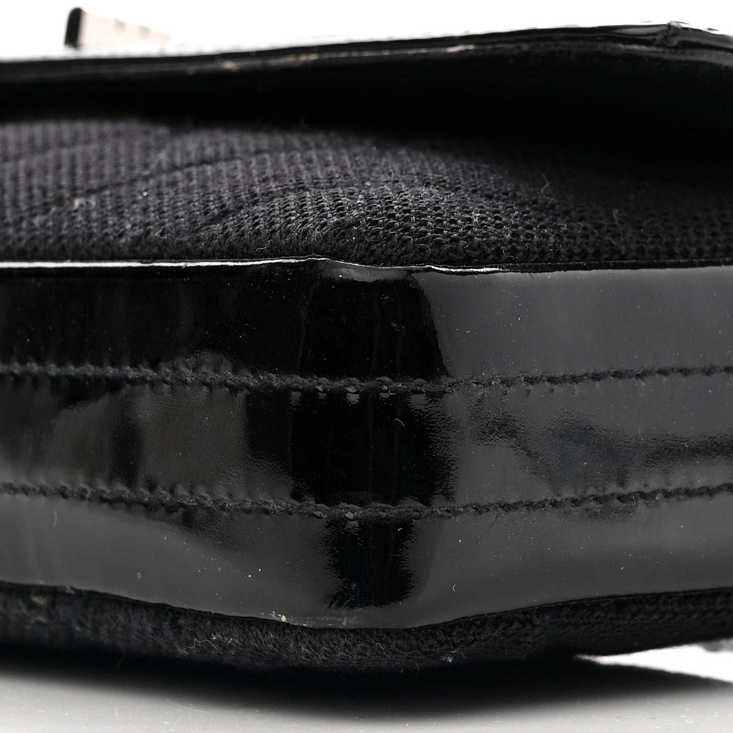 Jersey Patent Quilted 2.55 Reissue East West Flap Black