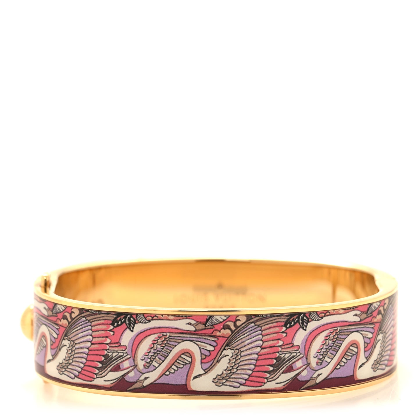 Enamel Monogram Confidential S Bracelet Rose Pink