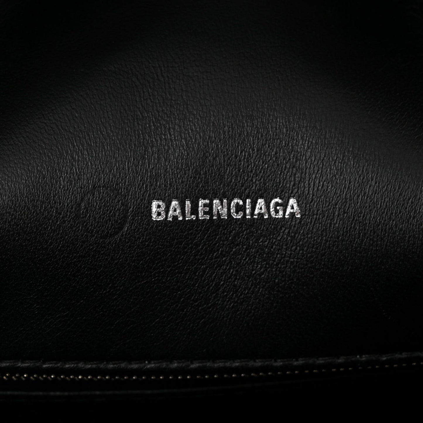 Nappa Calfskin Quilted Large Touch B Shoulder Bag Black