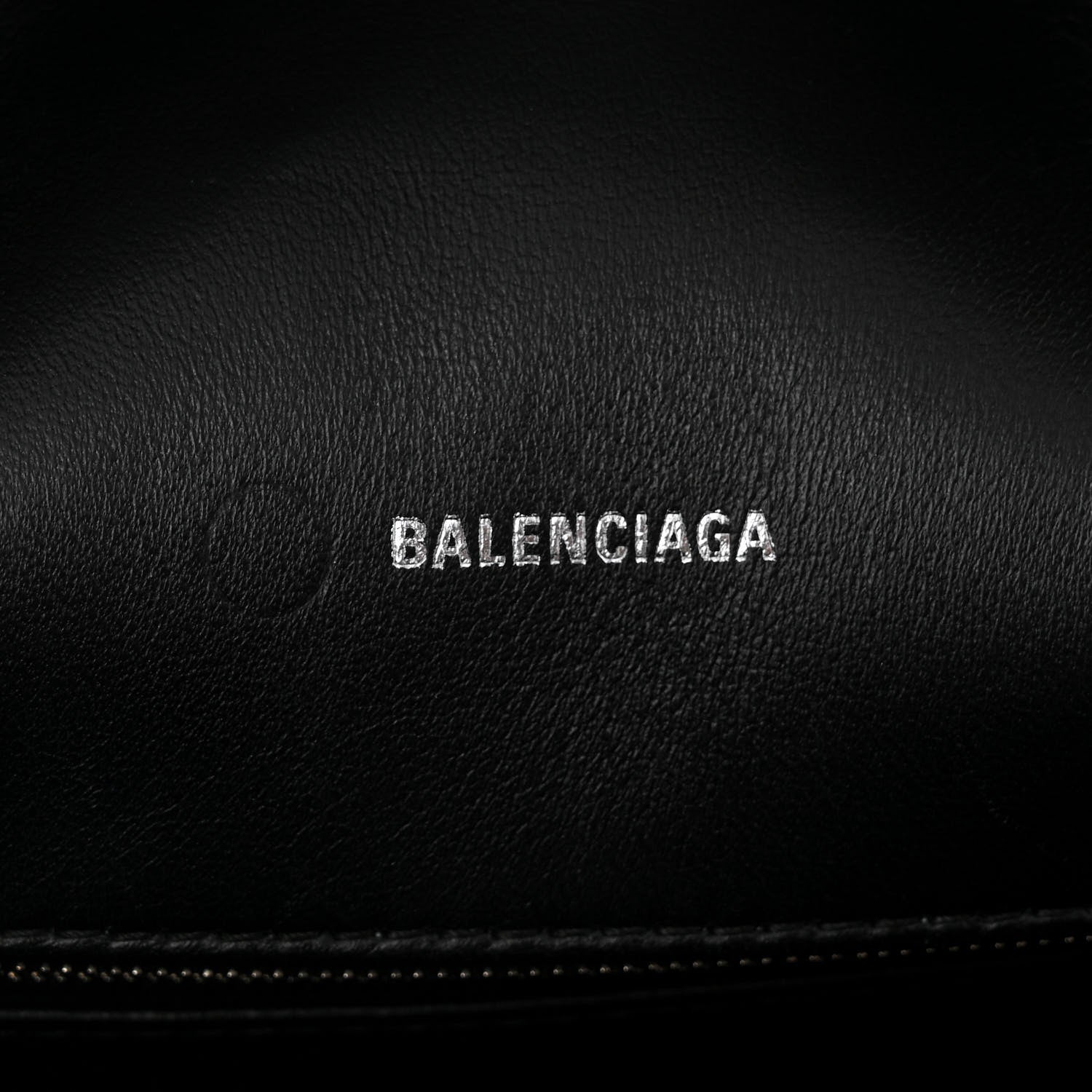 Balenciaga Nappa Calfskin Quilted Large Touch B Shoulder Bag Black 6 of 11