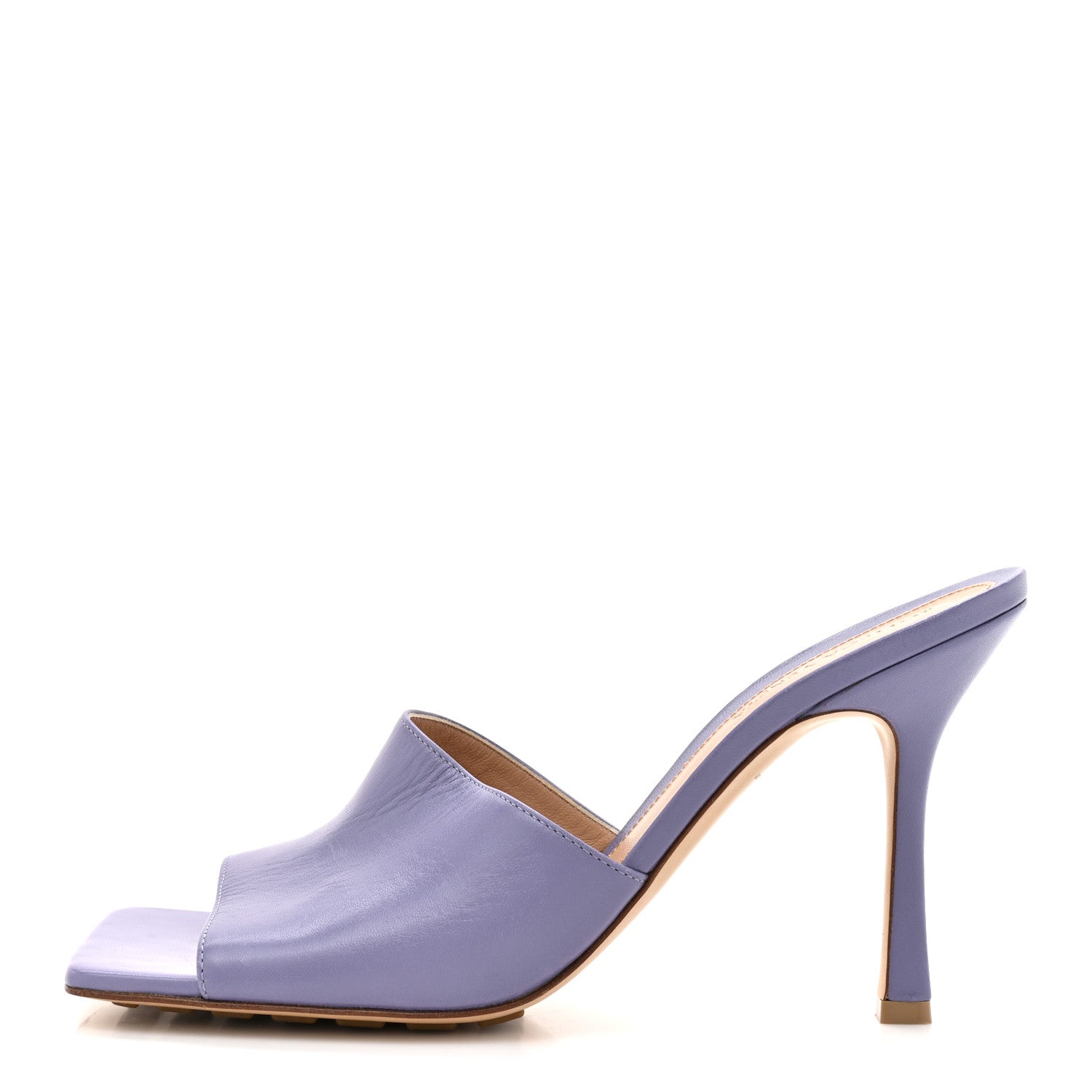 Bottega Veneta Lambskin Stretch Mule Sandals 41 Lavender 1857960