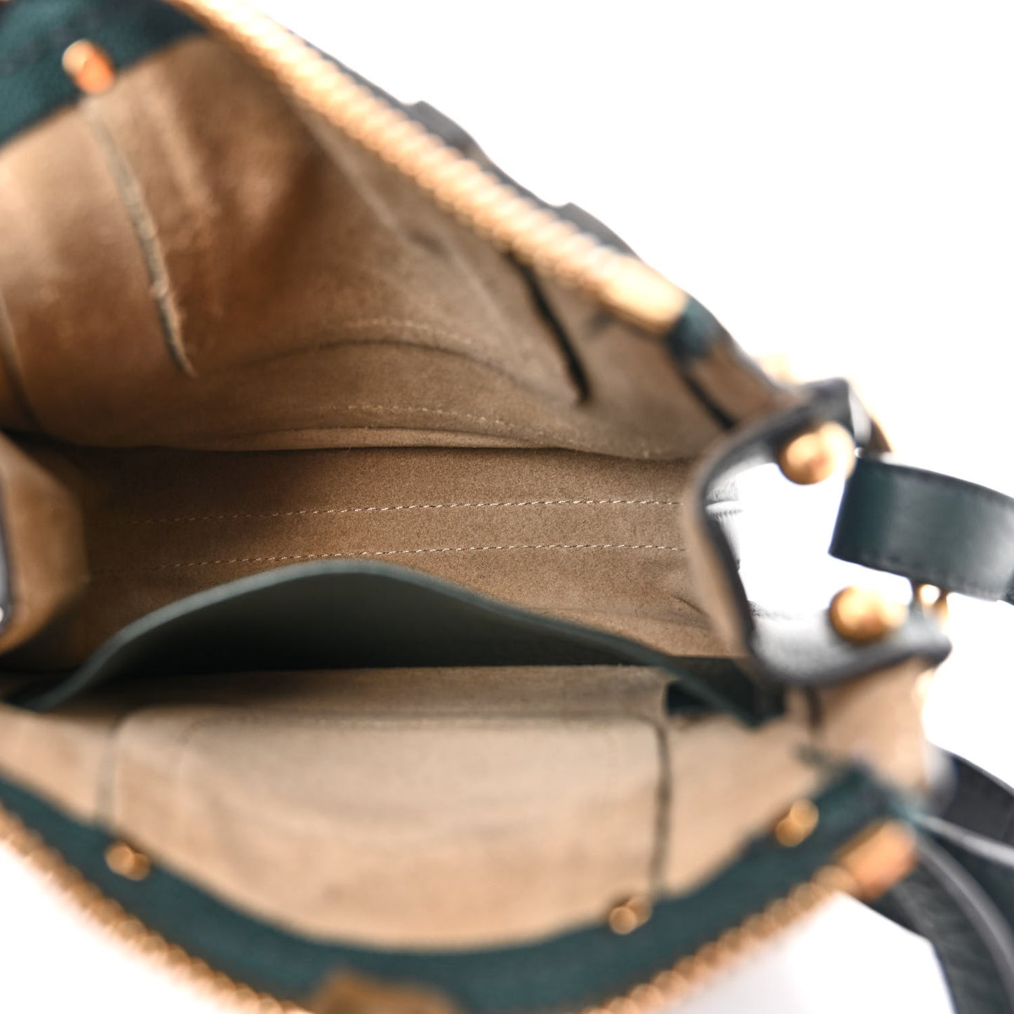 Grained Calfskin Nano Hayley Hobo Rainforest