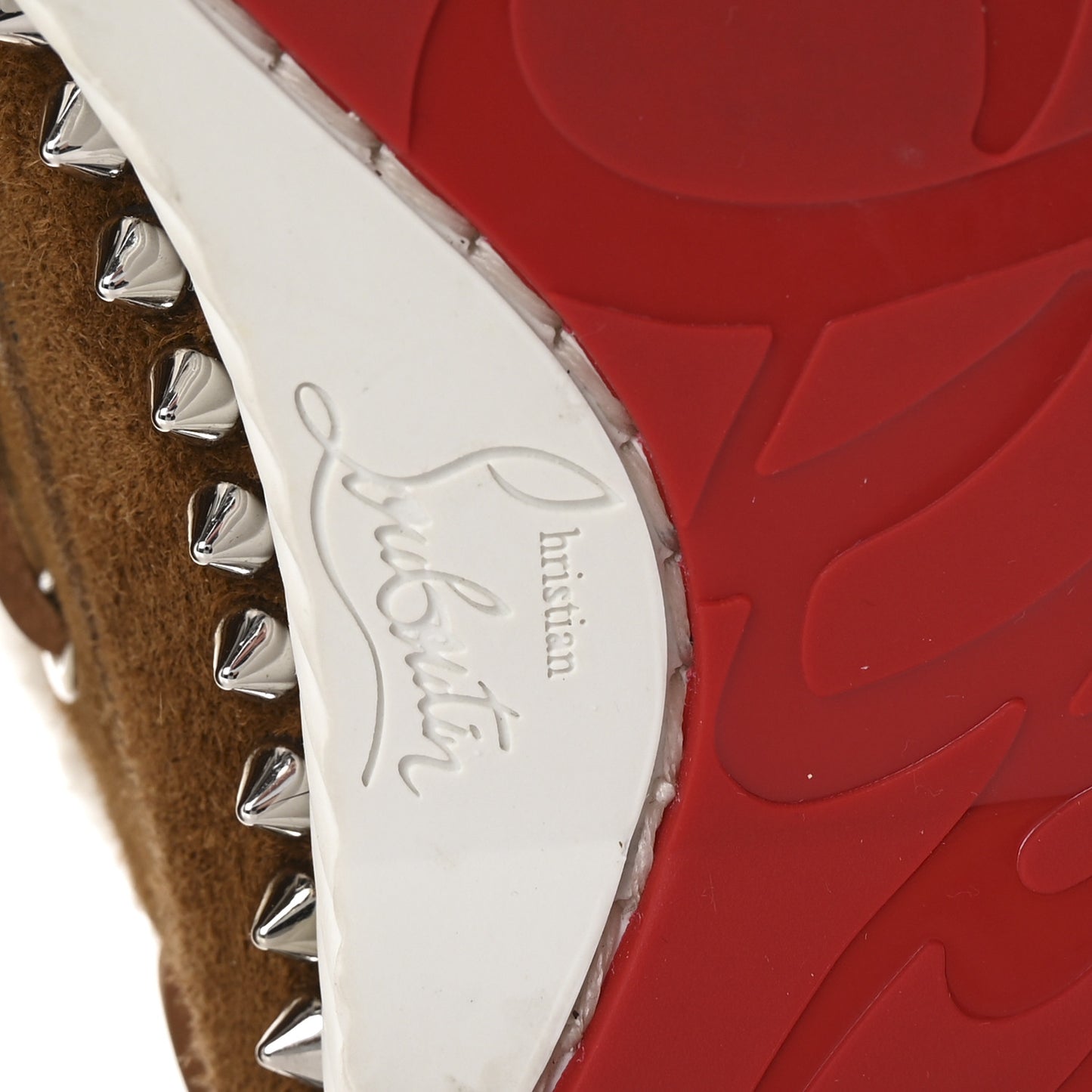 Suede Shearling Studded Toronto Flat Sneakers 40.5 Nounours