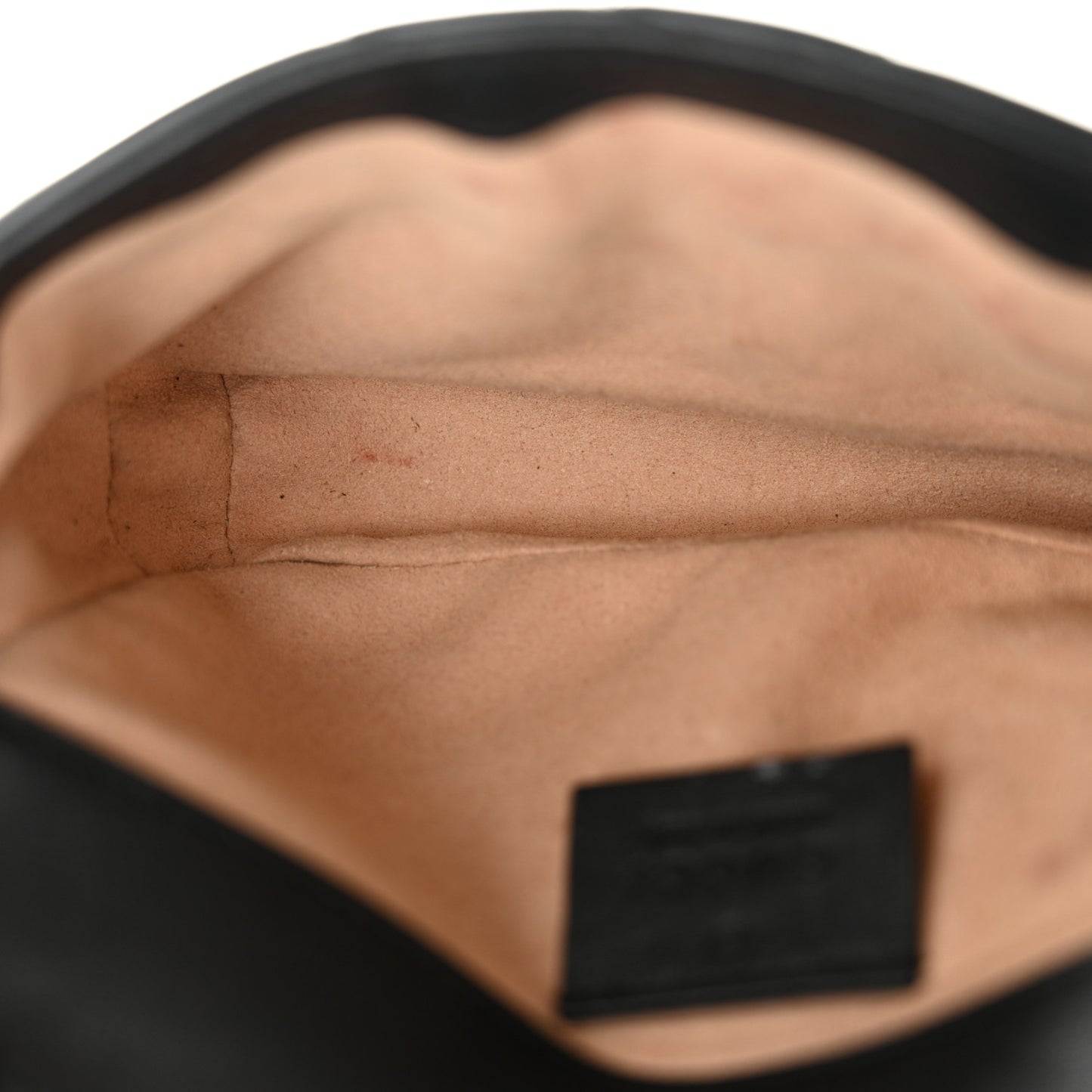 Calfskin Matelasse Super Mini GG Marmont Shoulder Bag Black