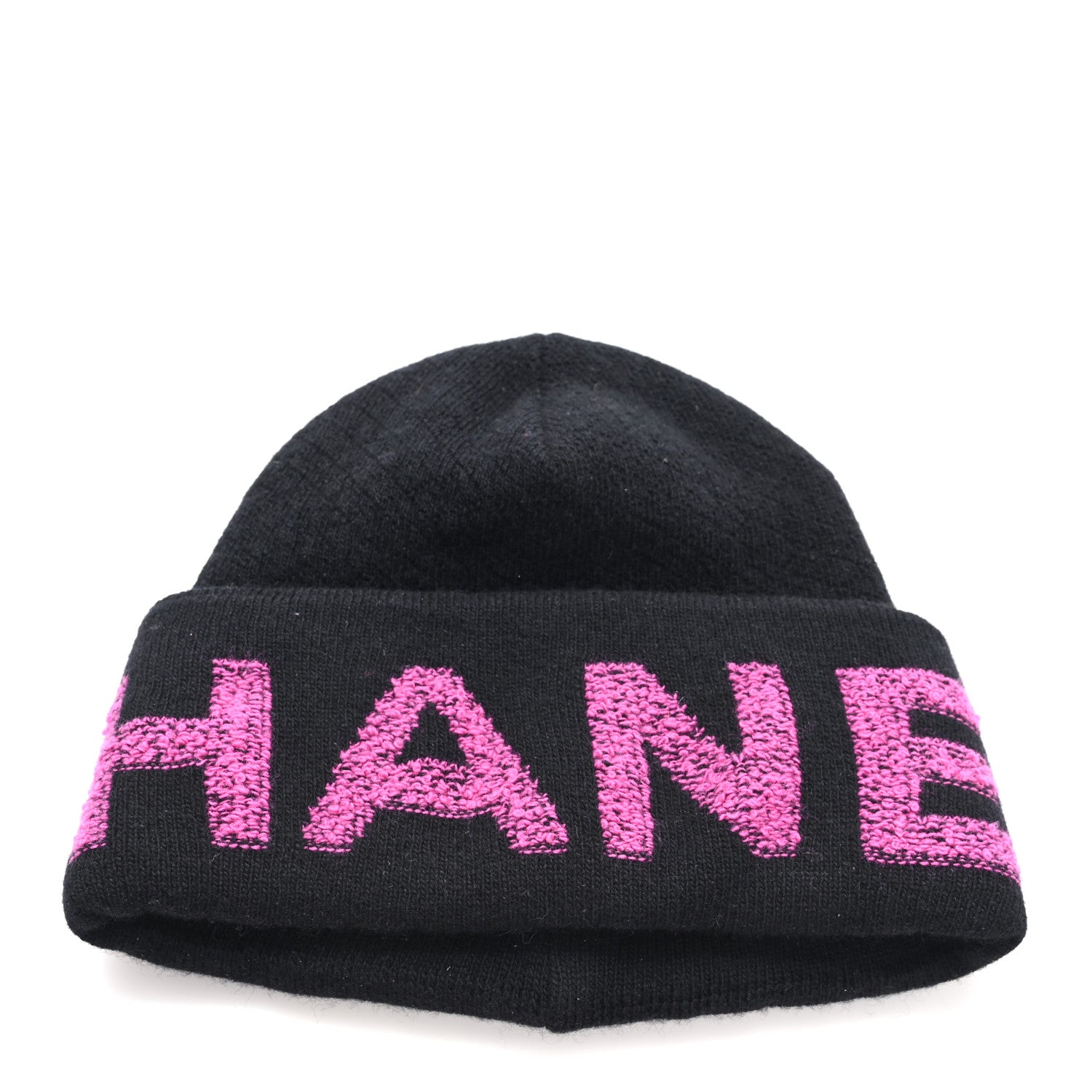 Chanel Cashmere Logo Beanie Hat Black Fuchsia 1818924 – FASHIONPHILE