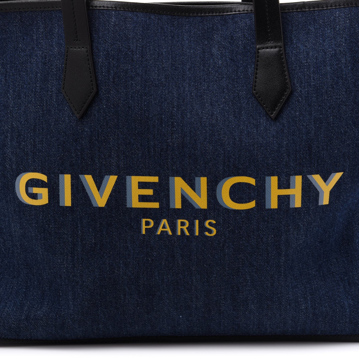 Denim Medium Logo Bond Shopper Tote Blue