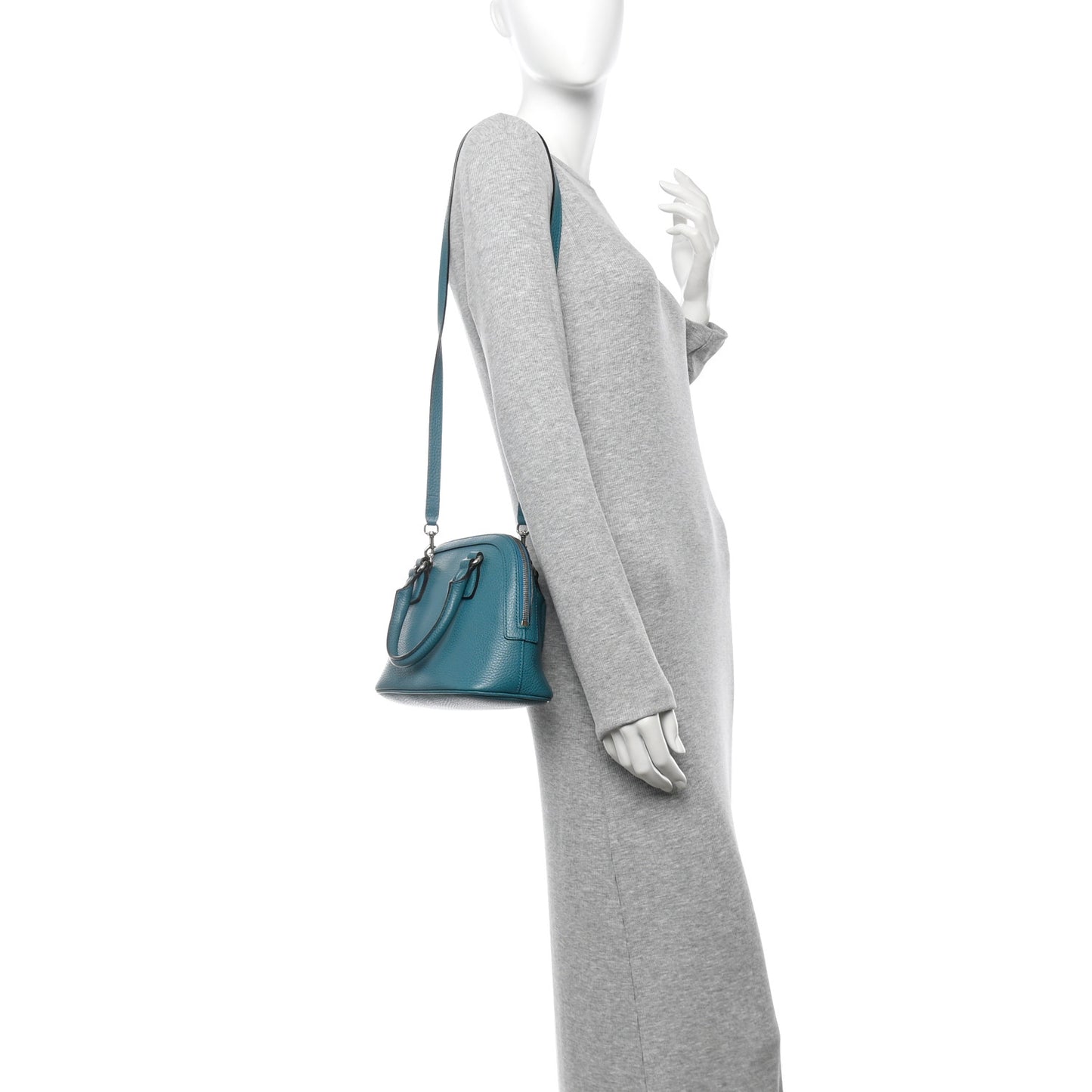 Dollar Calfskin Small GG Charm Dome Bag Cobalt