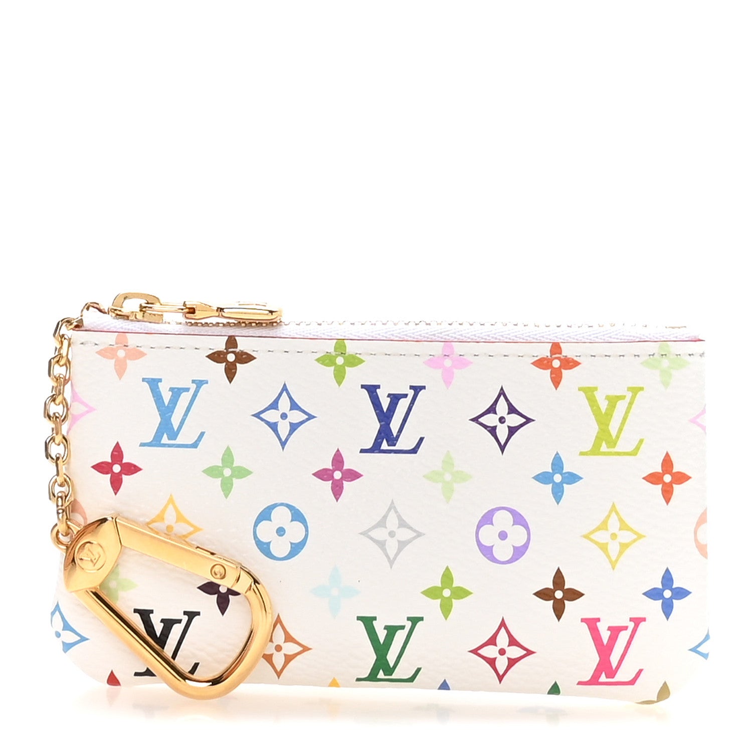Louis Vuitton LV X TM Monogram Multicolor Key Pouch White 1882616