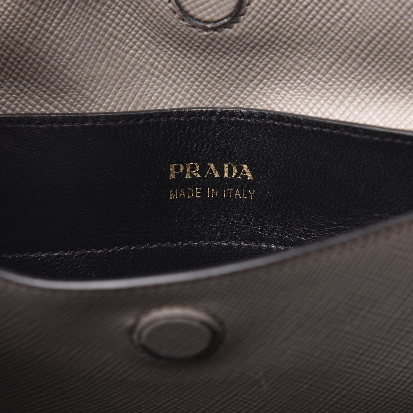 Saffiano Cuir Large Double Bag Argilla