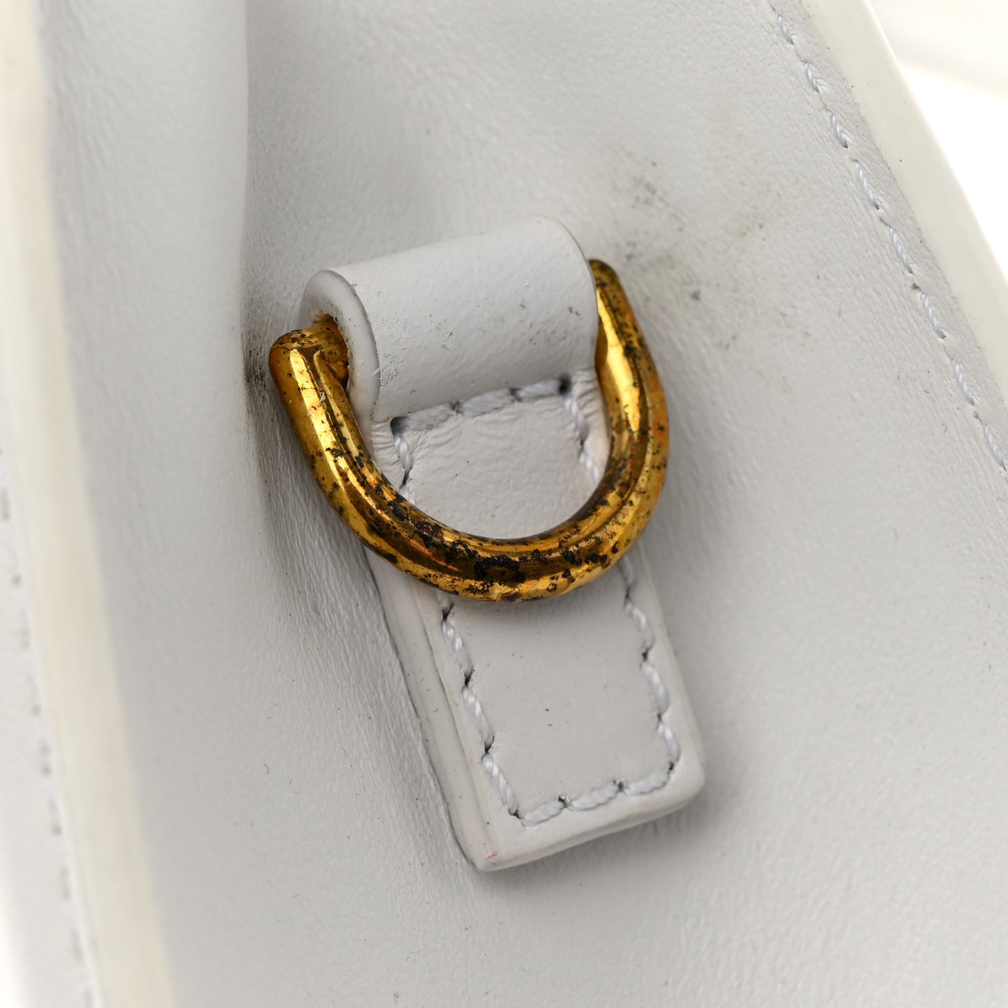 Smooth Calfskin Le Chiquito Noeud White