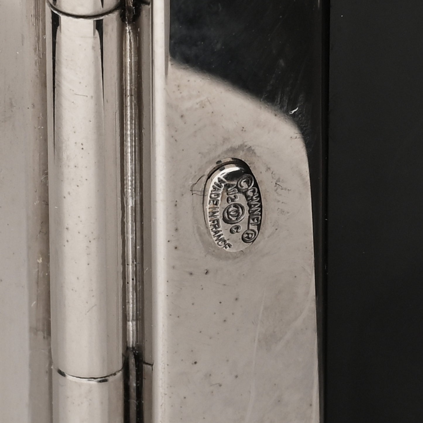 Resin Swarovski Crystal Camellia CC Cuff Black Silver