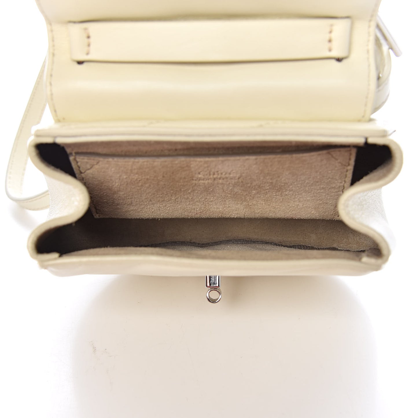 Calfskin Quilted Nano Drew Bijou Shoulder Bag White