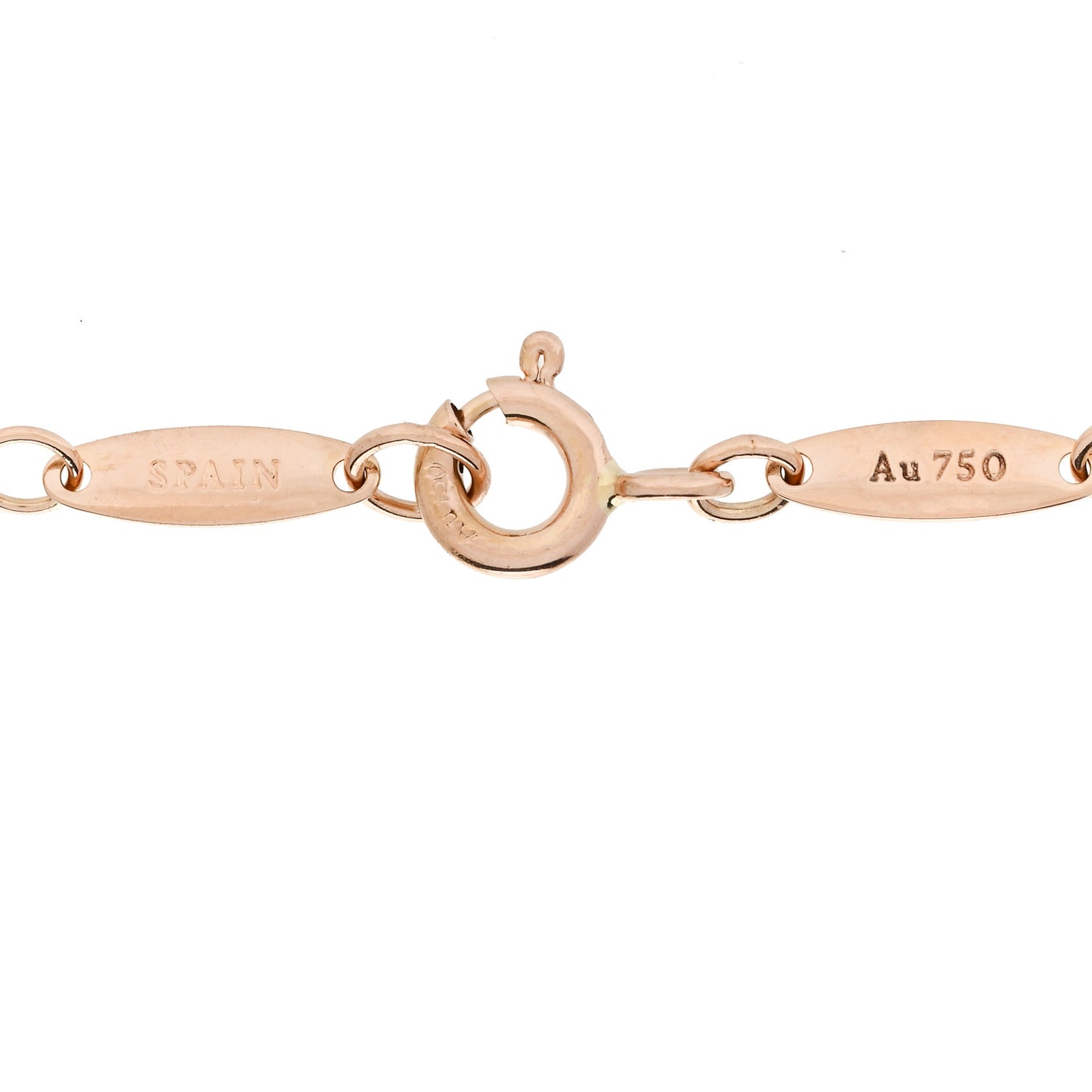 18K Rose Gold Diamond Elsa Peretti Diamonds by the Yard Open Heart Bracelet