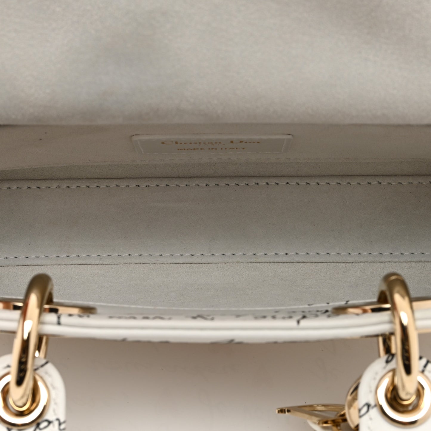 Calfskin Je Vous Adore Dioramour Small Lady D-Joy White Black Red