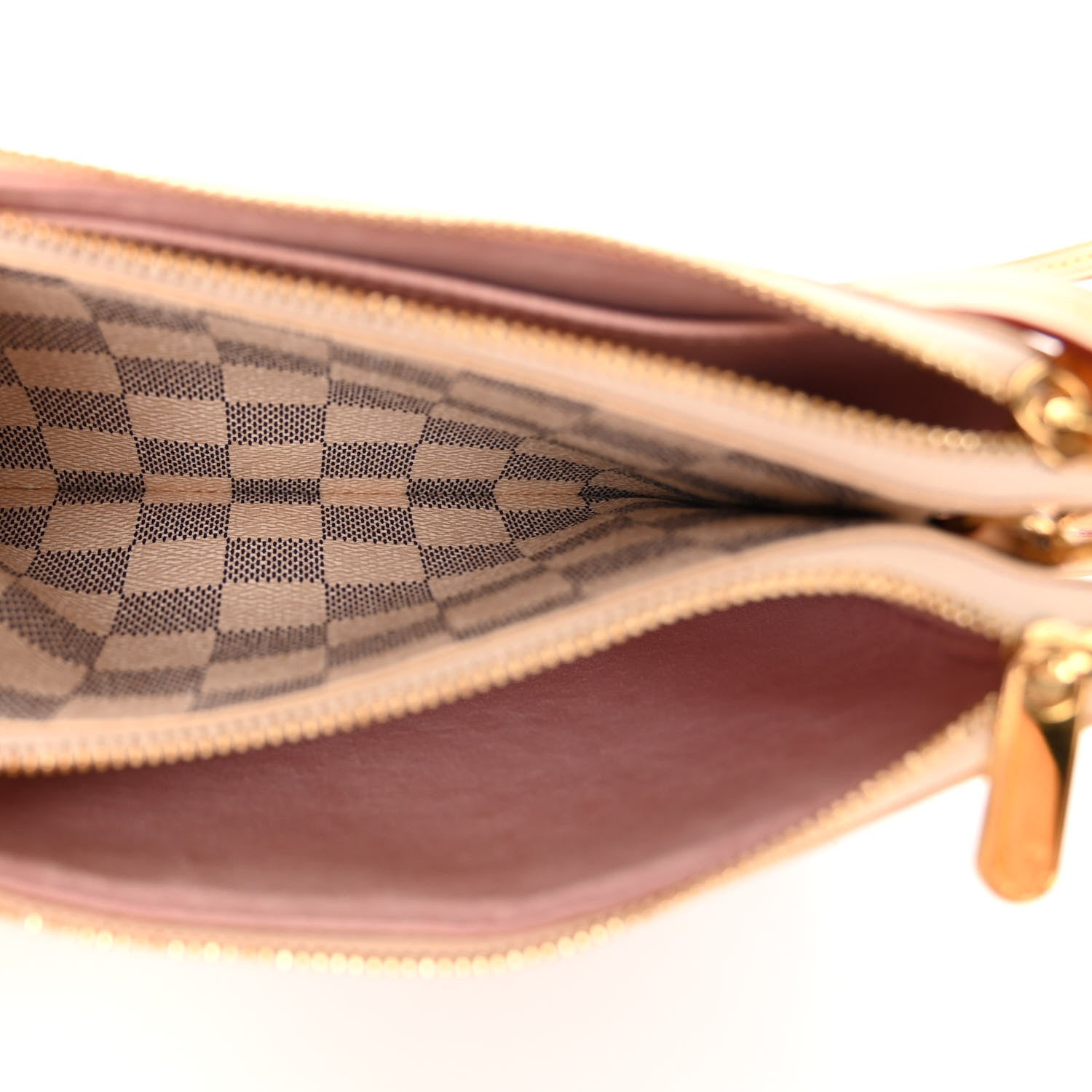 Louis Vuitton Damier Azur Double Zip Pochette 6 of 11
