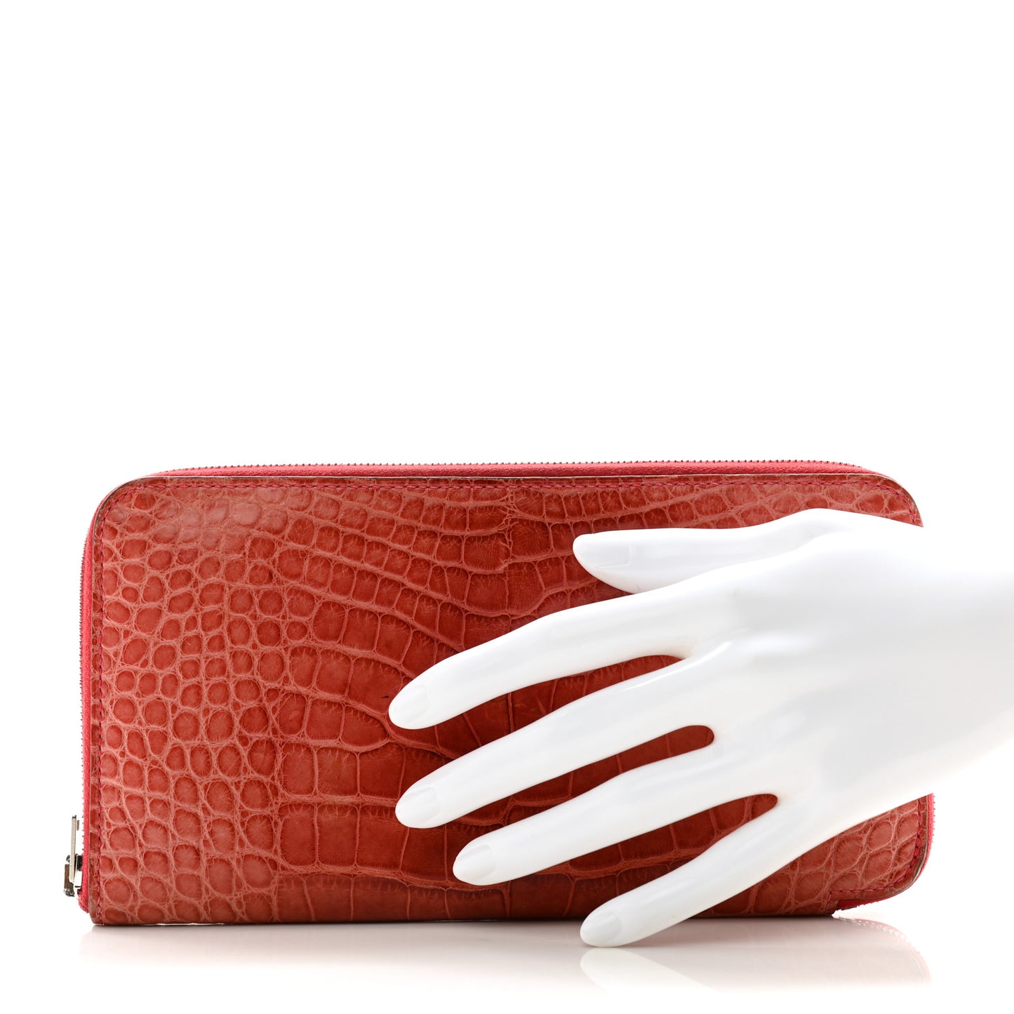 Matte Alligator Azap Wallet Bougainvillea