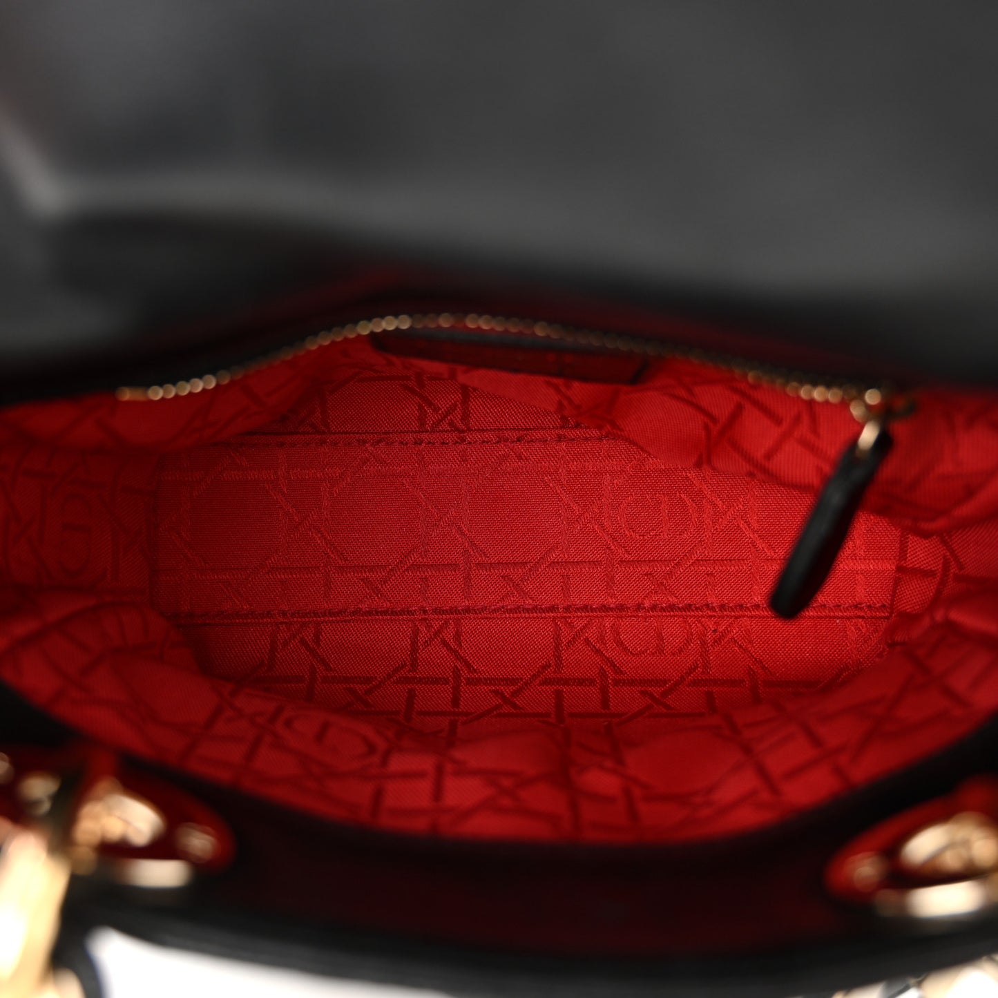 Lambskin Cannage Mini Lady Dior Black