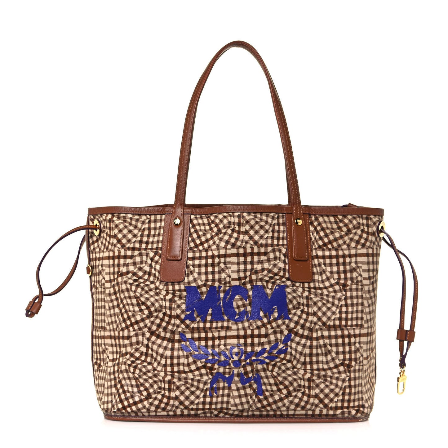 Visetos Medium Liz Reversible Shopper Tote Cognac