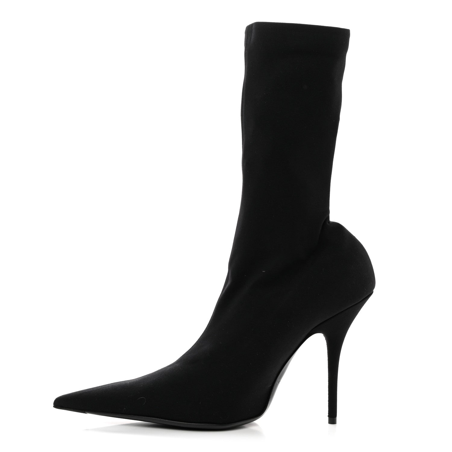 Balenciaga Jersey Crepe Round Toe Knife Booties 39 Black 1 of 7