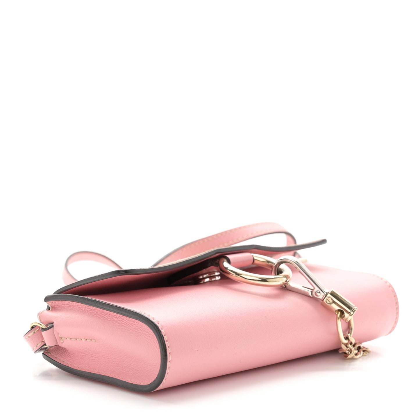 Calfskin Mini Faye Shoulder Bag Washed Pink
