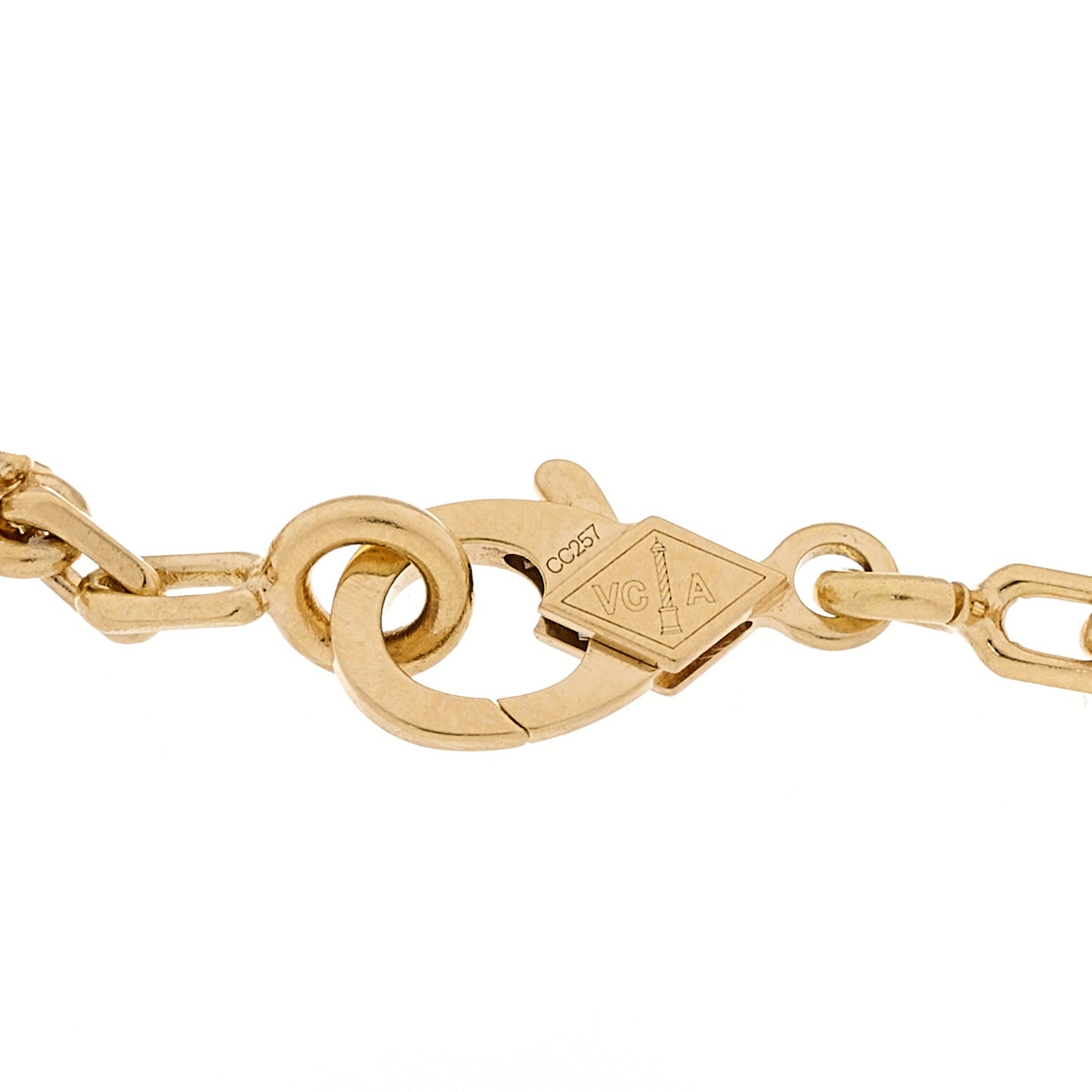 18K Yellow Gold Black Onyx 5 Motifs Vintage Alhambra Bracelet