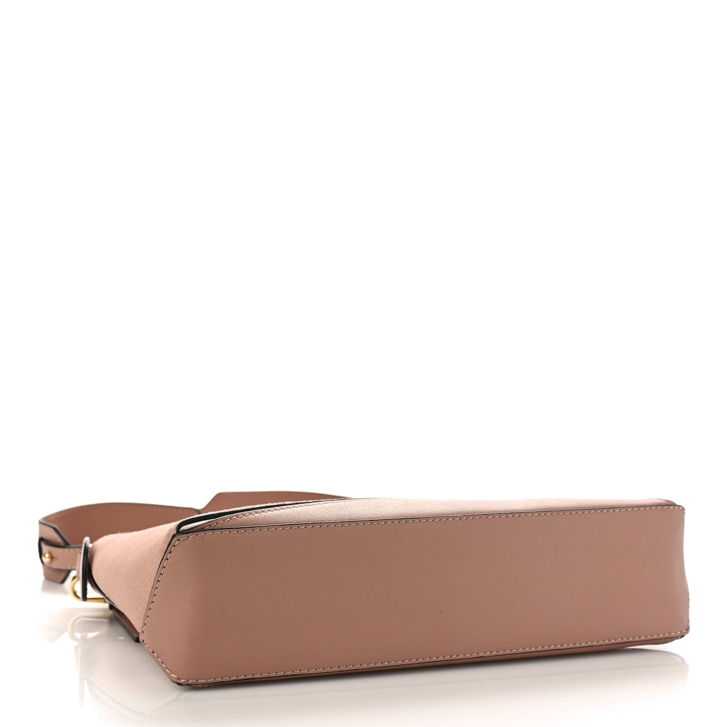 Calfskin Suede Mini Puzzle Crossbody Bag Blush