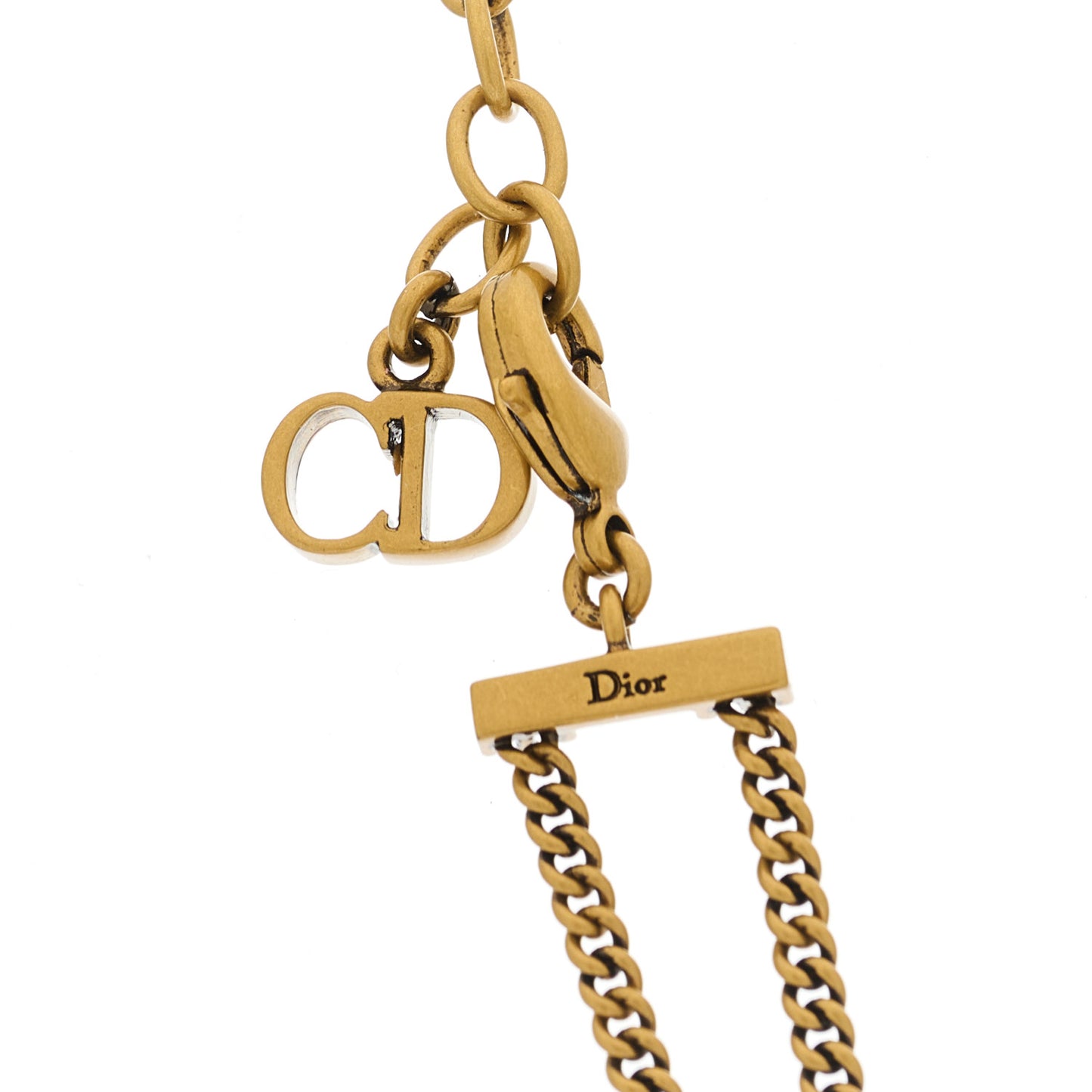 Metal J'Adior Choker Necklace Aged Gold