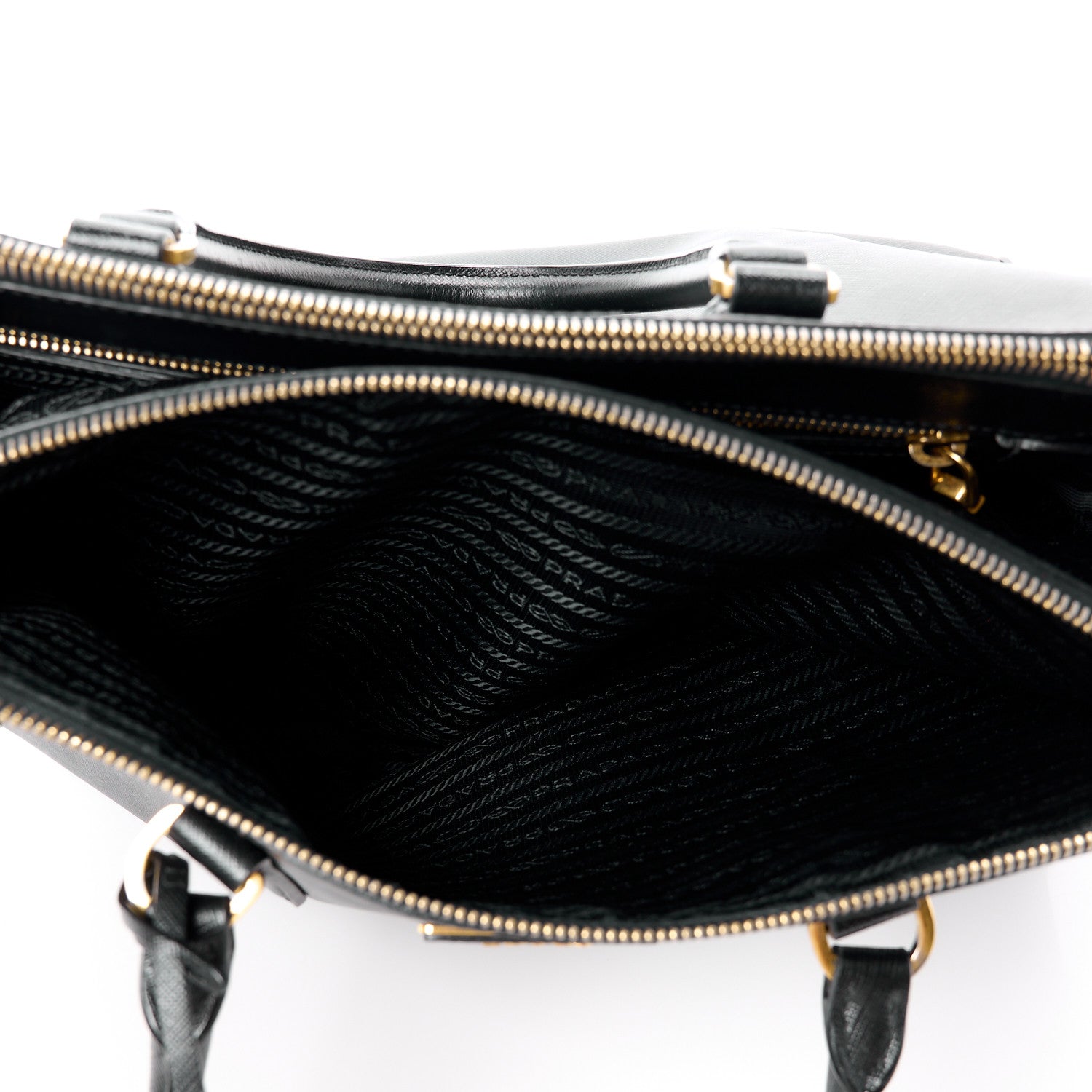 Prada Saffiano Large Galleria Double Zip Tote Black 7 of 14