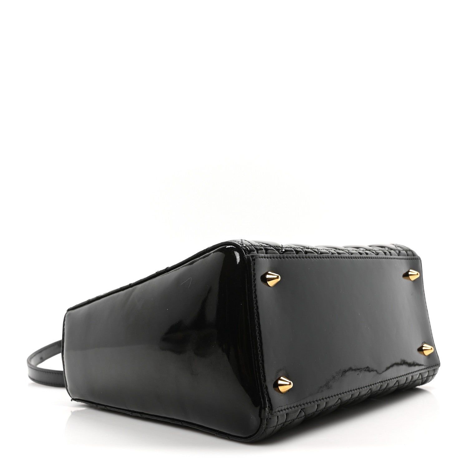 Christian Dior Patent Cannage Medium Lady Dior Black 4 of 10