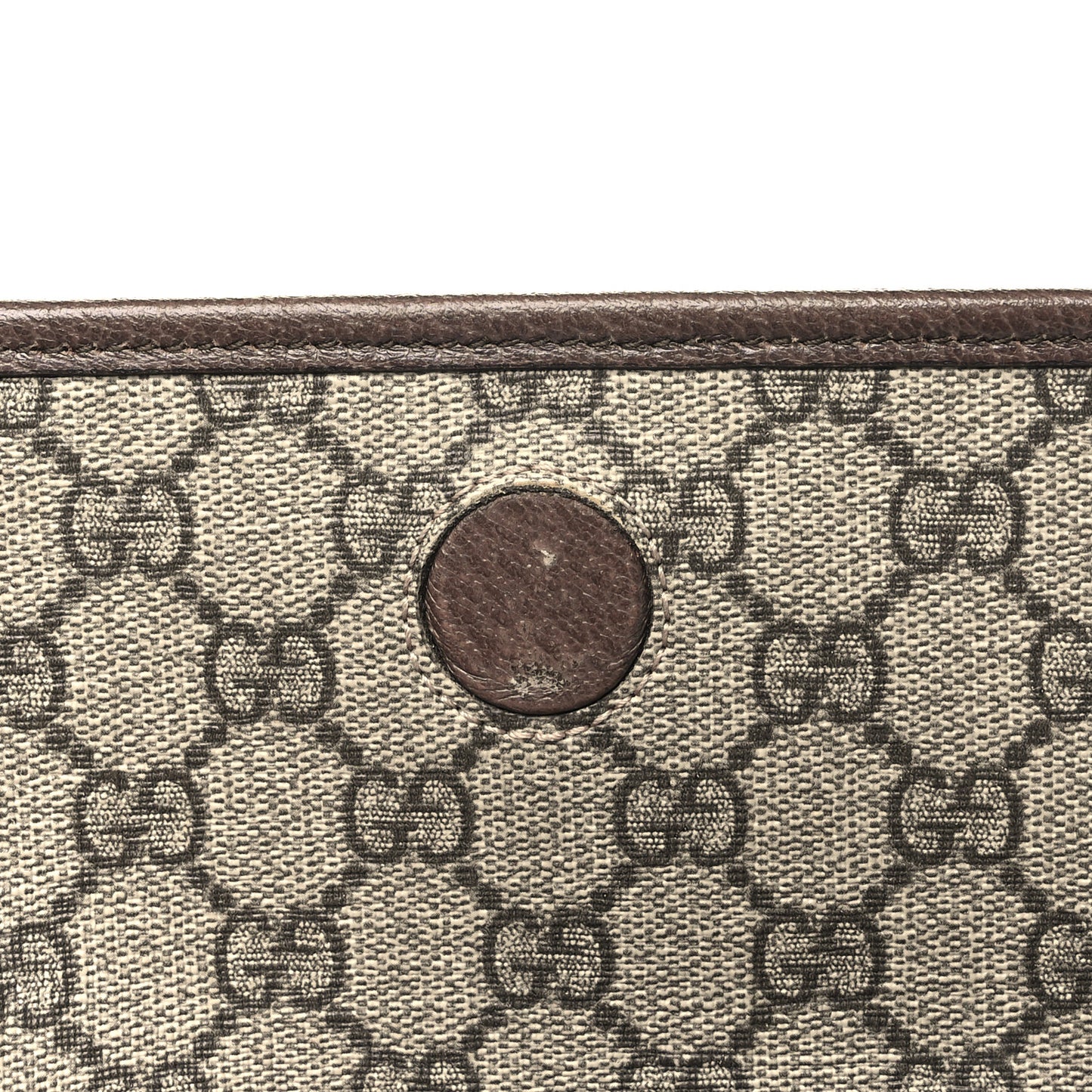 GG Supreme Monogram Neo Vintage Web Belt Bag Brown