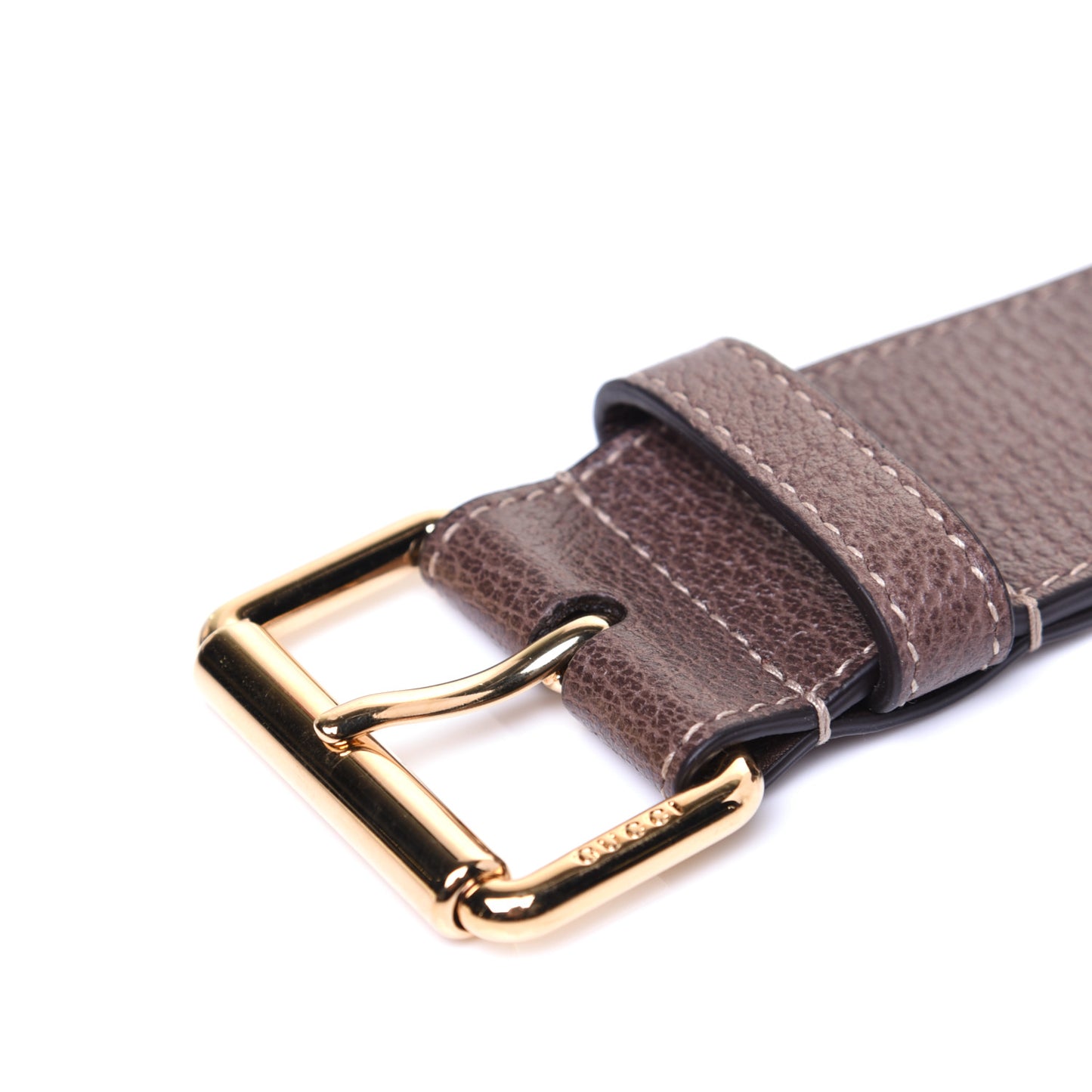 GG Supreme Monogram Ophidia Belted iPhone Case 85 34 Dark Brown