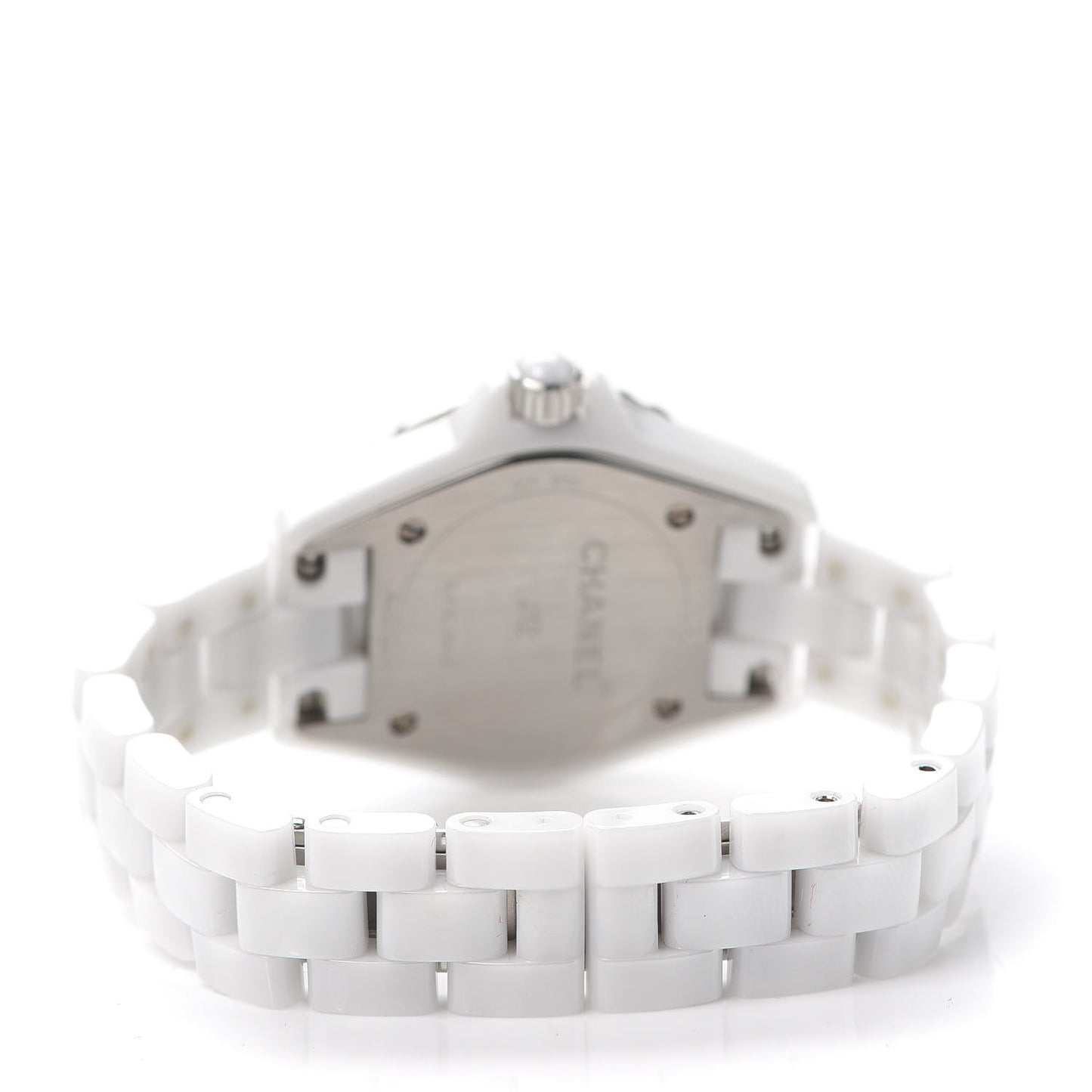Stainless Steel Ceramic Diamond Mother of Pearl 29mm J12 Quartz Watch White