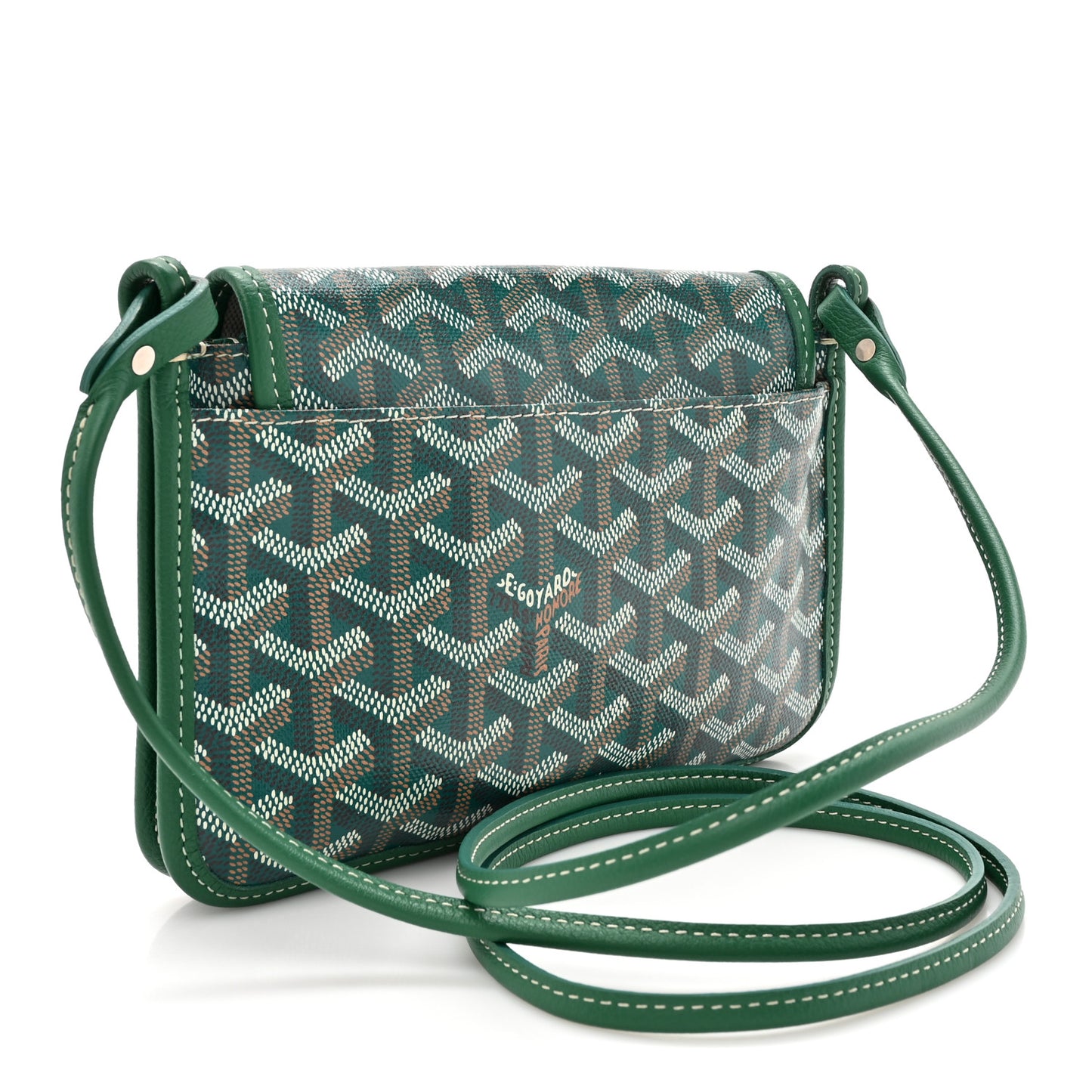 Goyardine Plumet Wallet Clutch Green