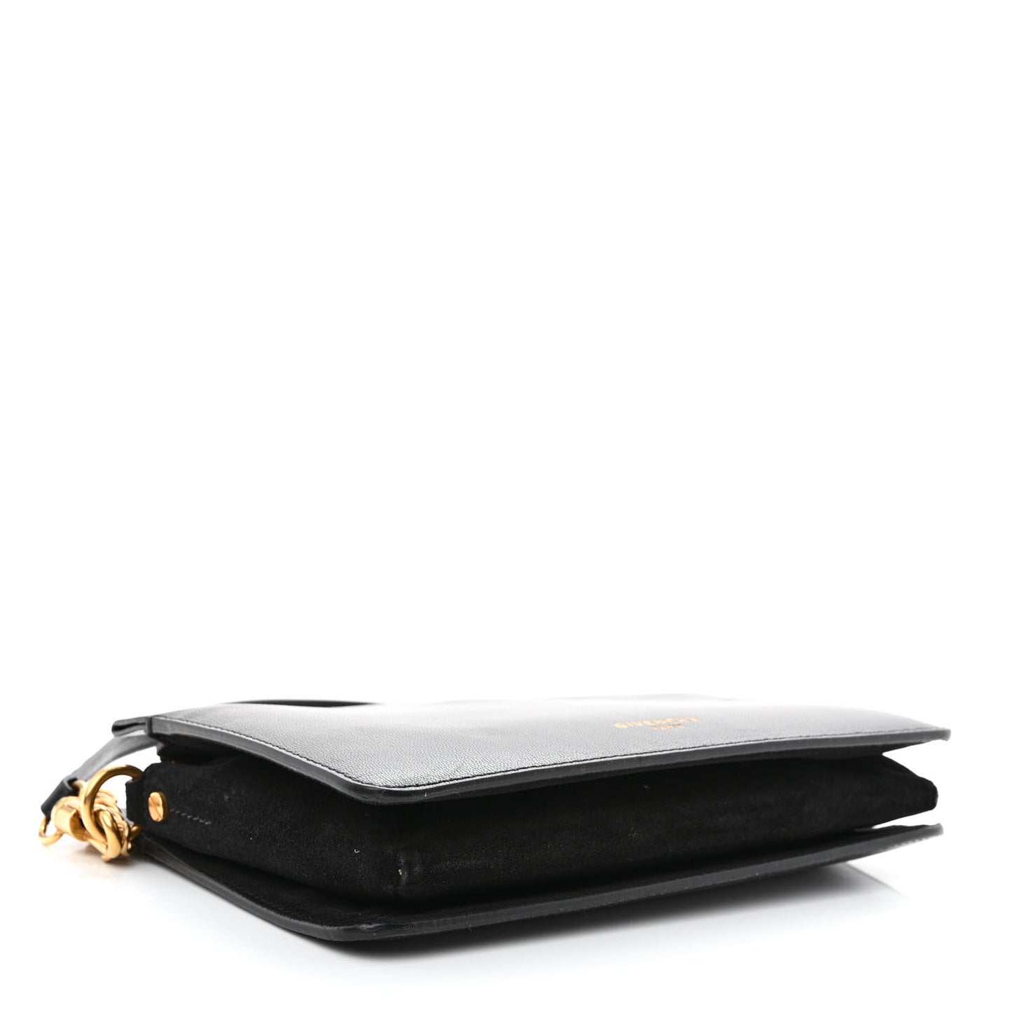 Textured Calfskin Cross 3 Crossbody Bag Black
