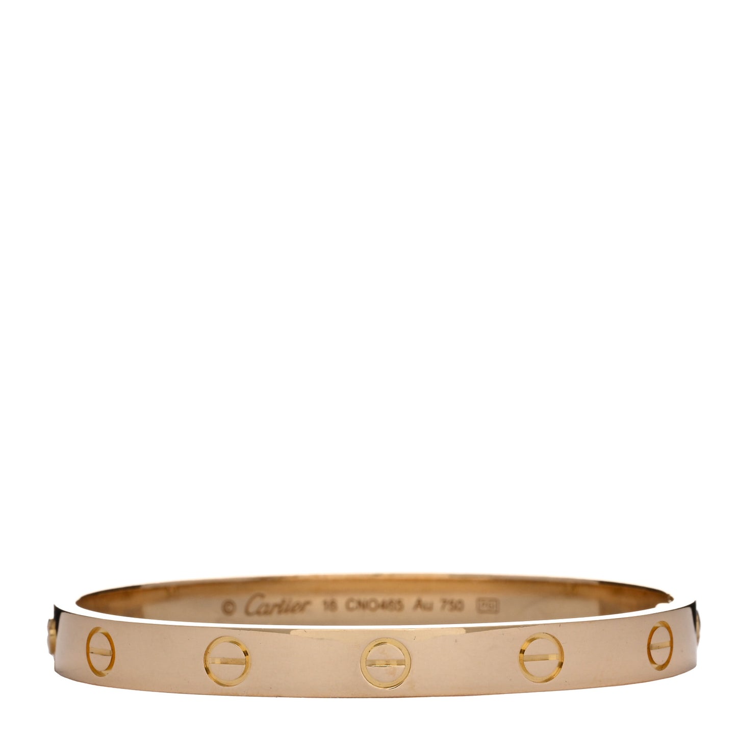 18K Yellow Gold Love Bracelet 16