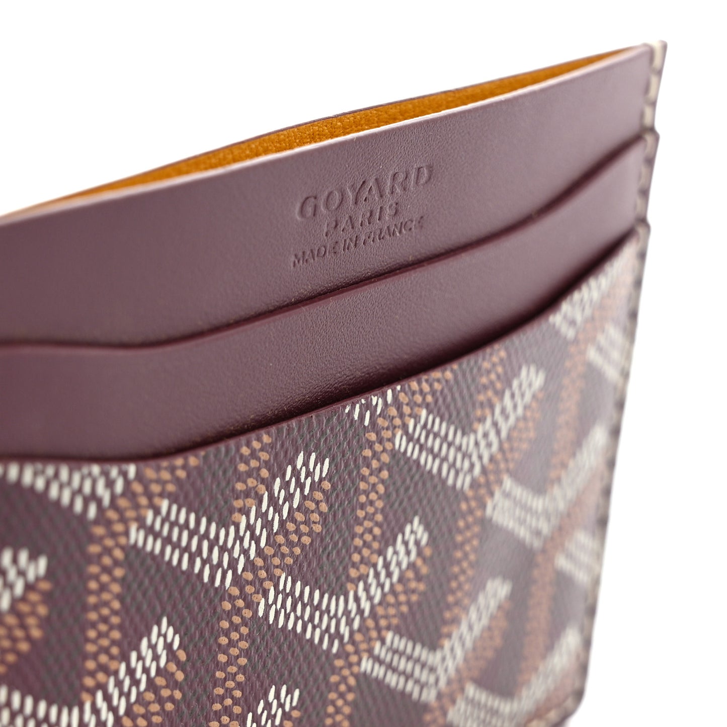 Goyardine Saint Sulpice Card Holder Bordeaux