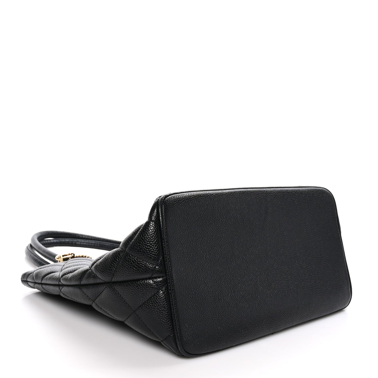 Caviar Quilted Medallion Tote Black