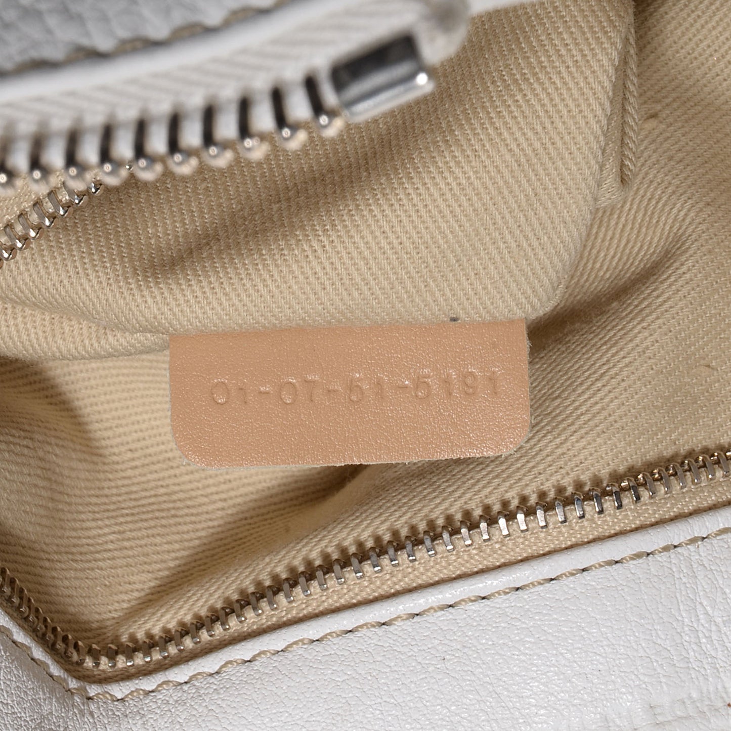 Leather Medium Paddington White