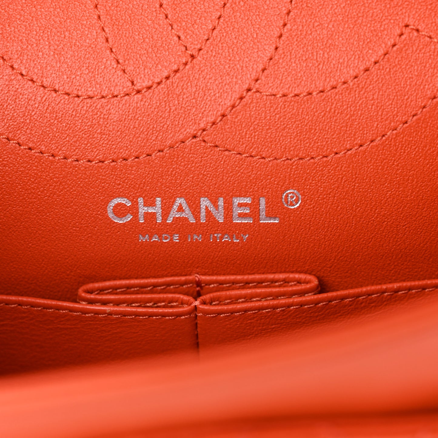 Patent Caviar Quilted 2.55 Reissue 225 Flap Orange