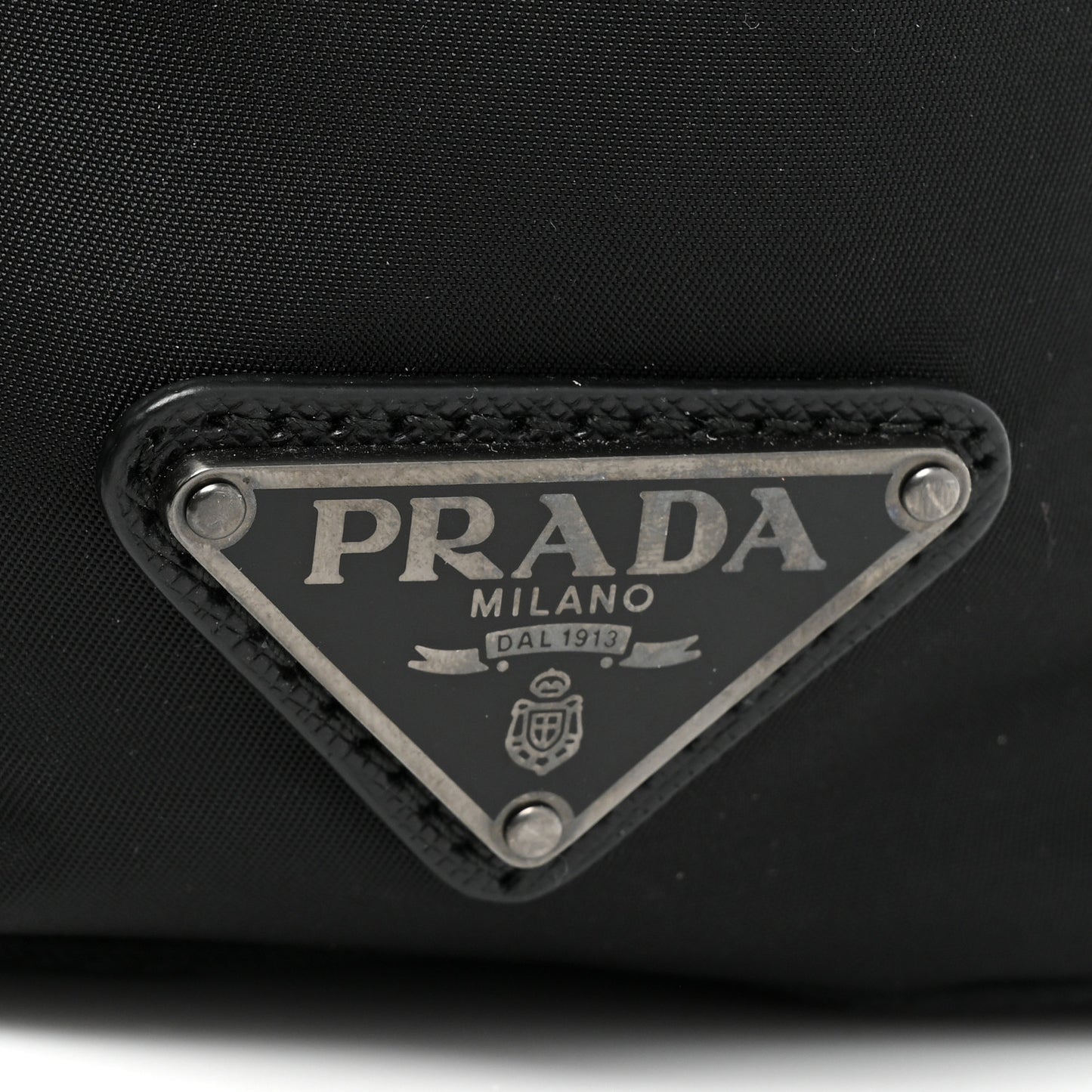 Nylon New Vela Monochrome Studded Backpack Black