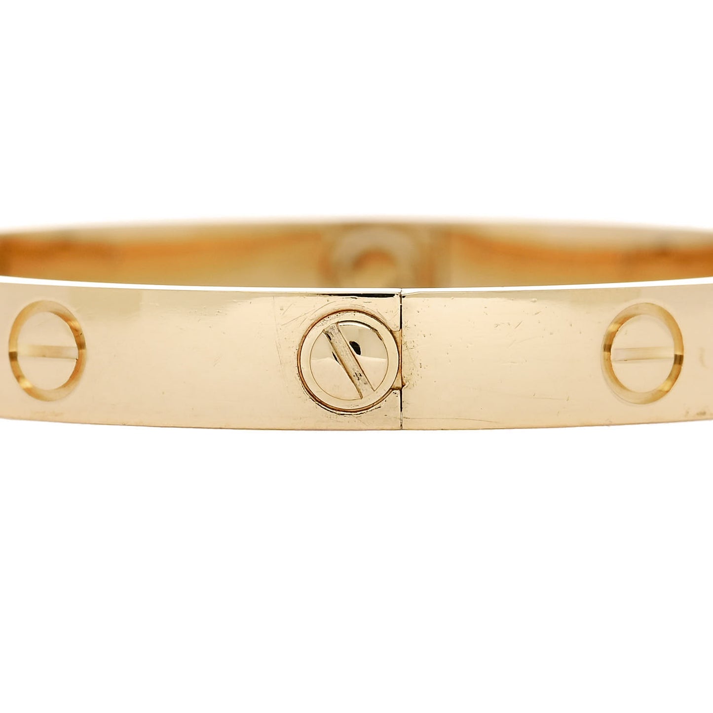 18K Yellow Gold 4 Diamond LOVE Bracelet 16