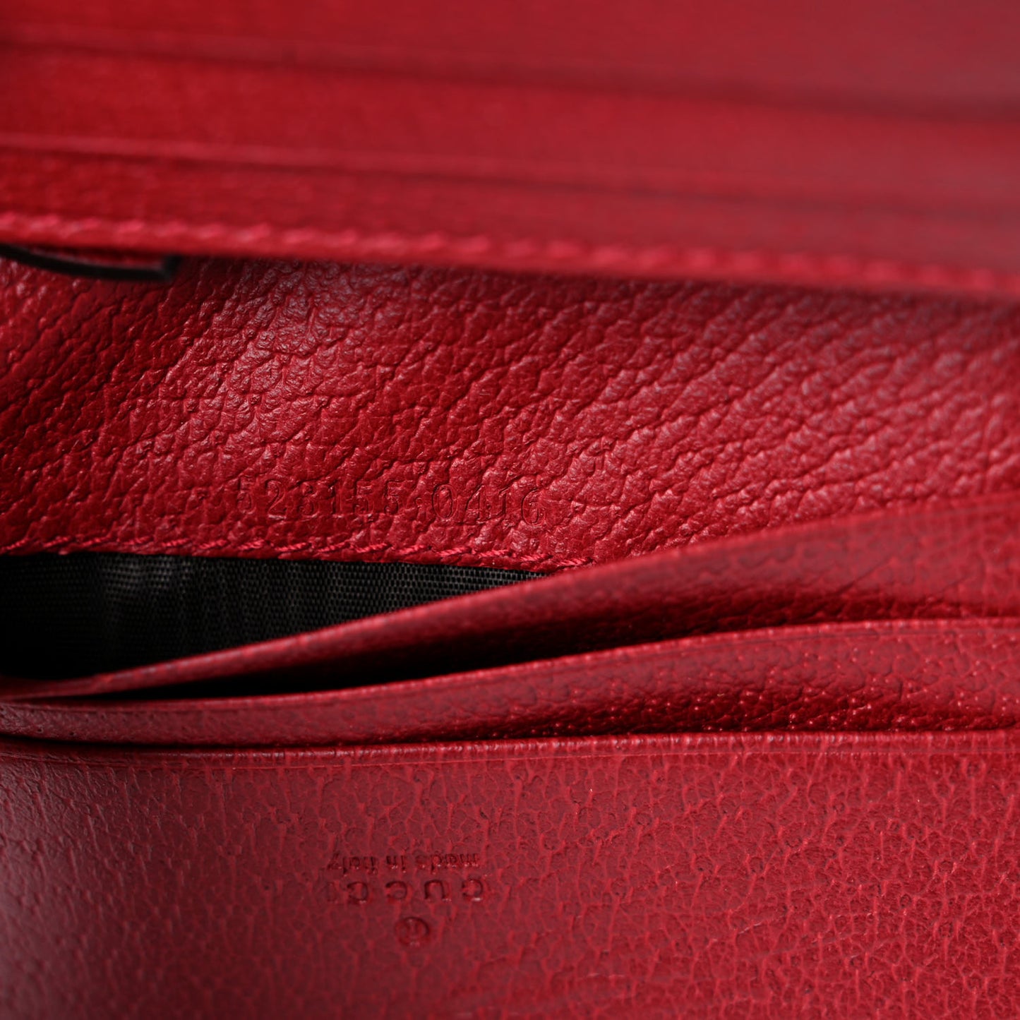 GG Supreme Monogram Flora Web Ophidia Card Case Red