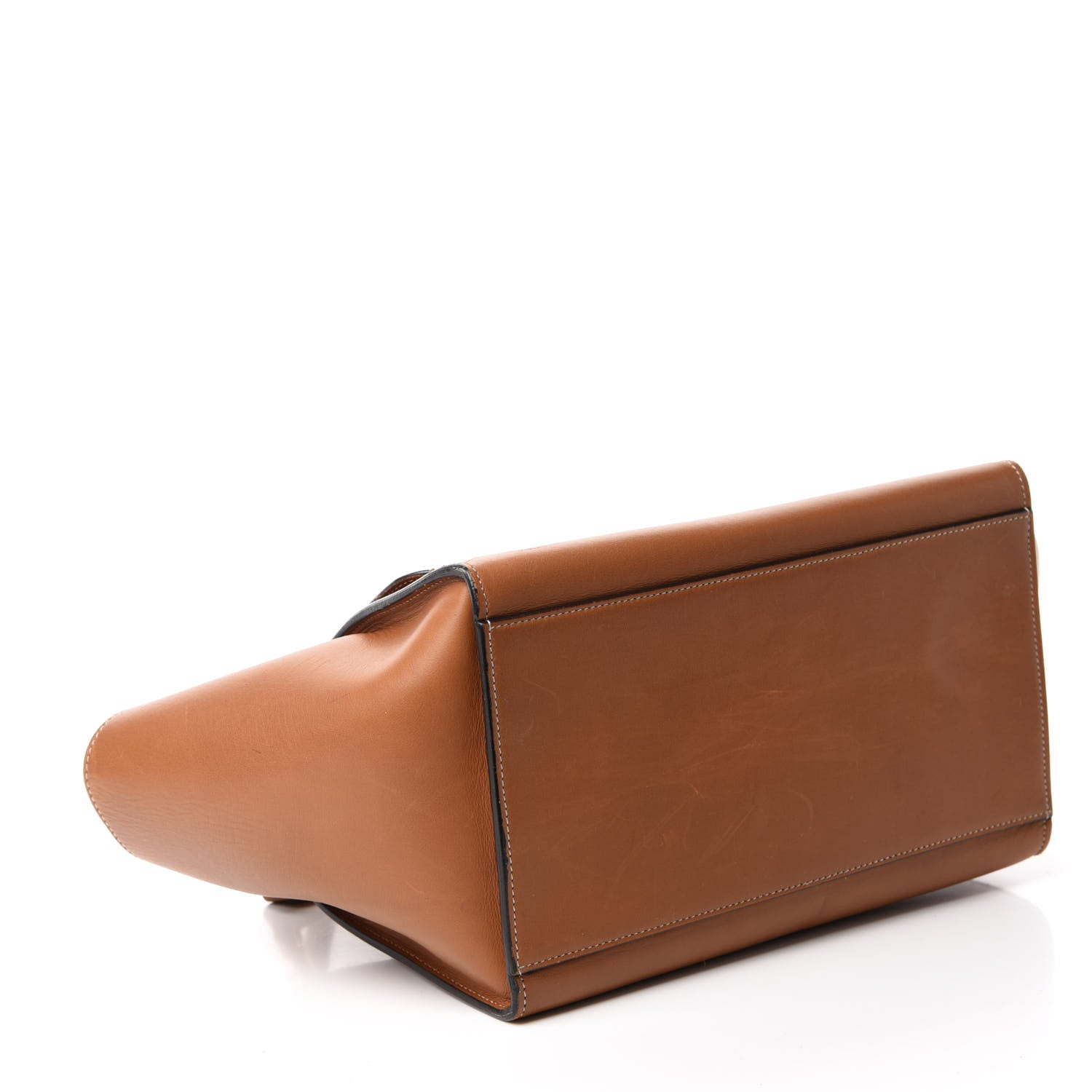 Celine Vegetable Calfskin Small Trapeze Tan 4 of 9
