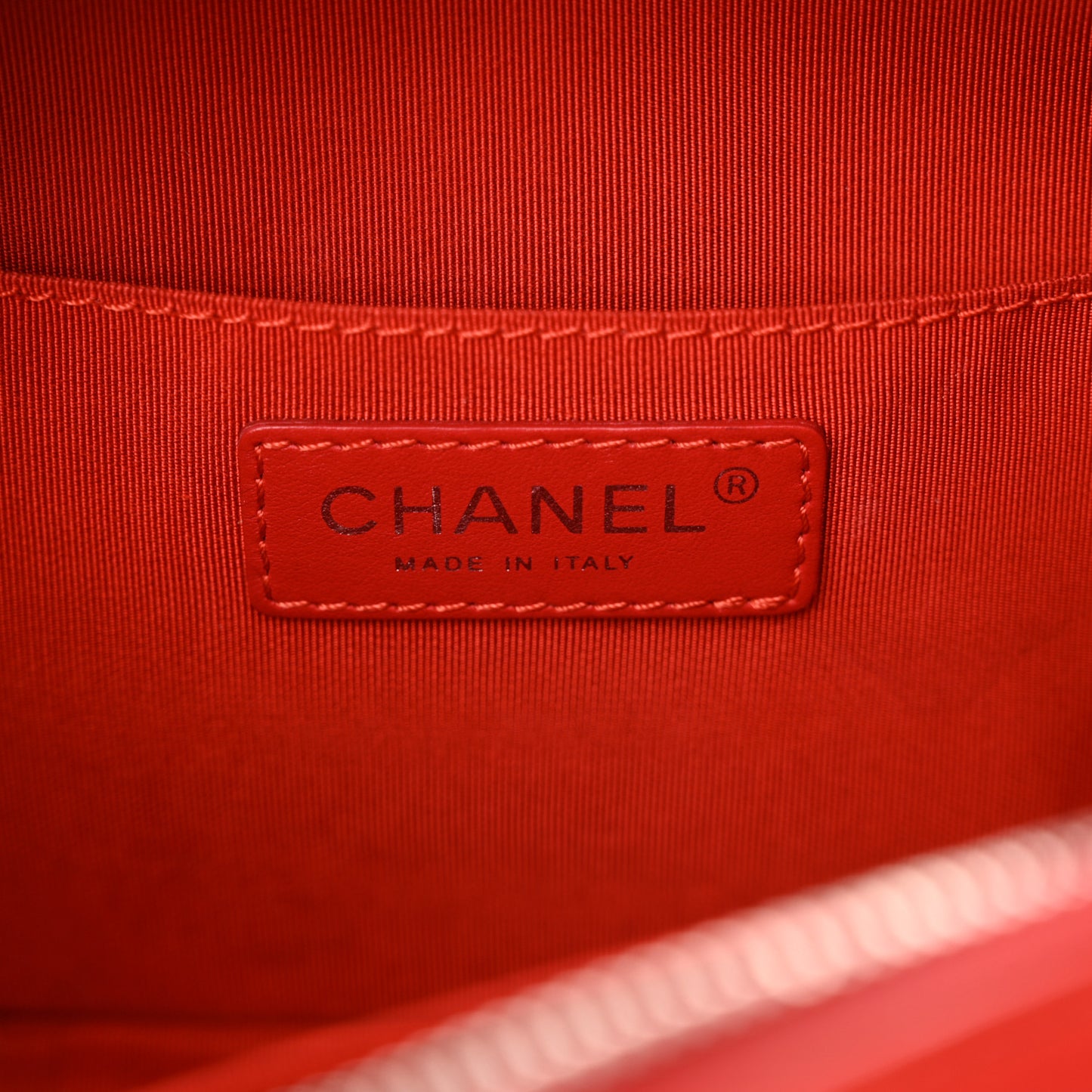 Lambskin Quilted Mini CC Box Camera Bag Red